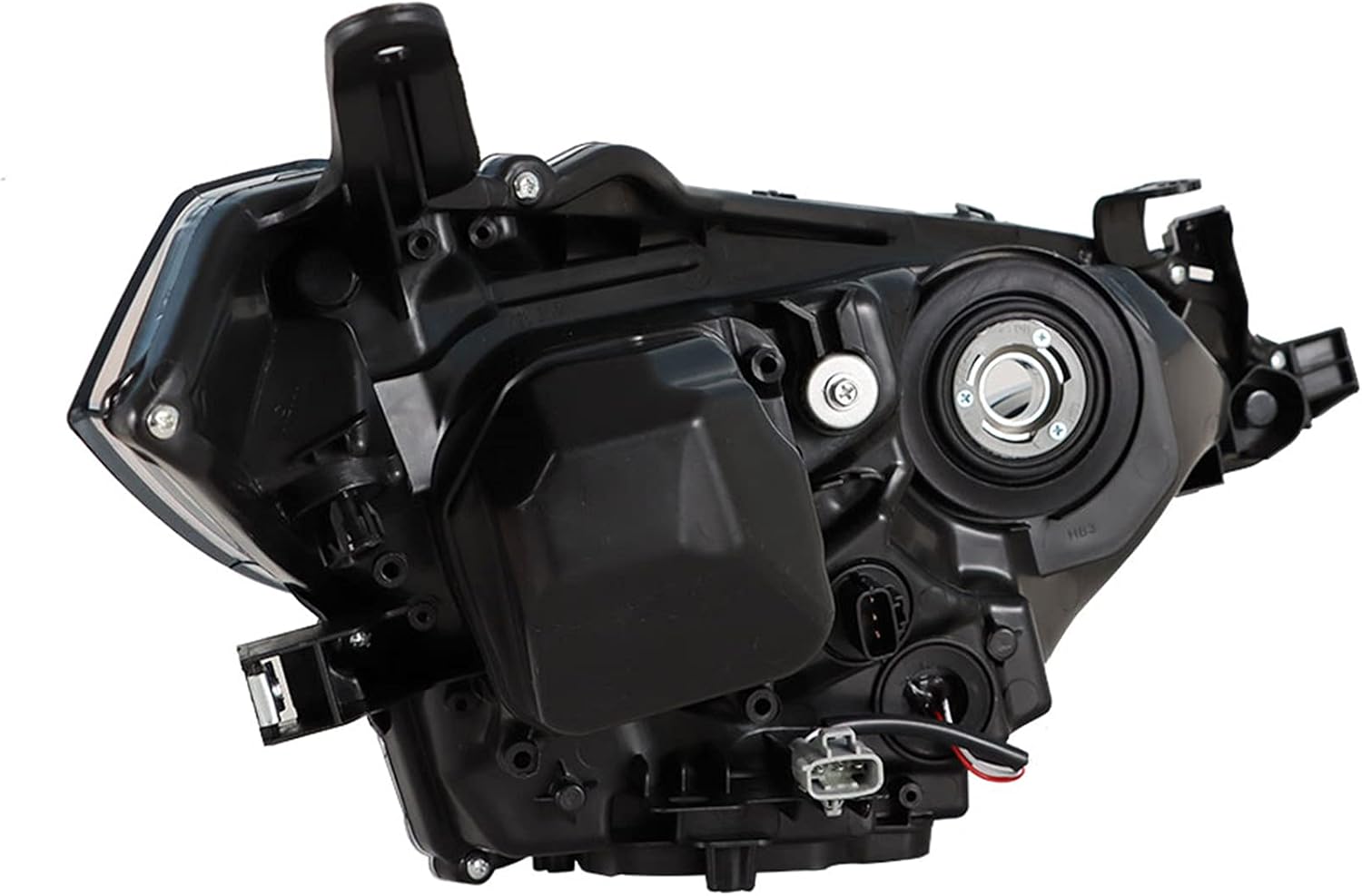 munirater 8115002E60 – Lámpara de luz delantera izquierda negra con LED de repuesto integrado para 2014 2015 2016 Corolla Sedan de 4 puertas