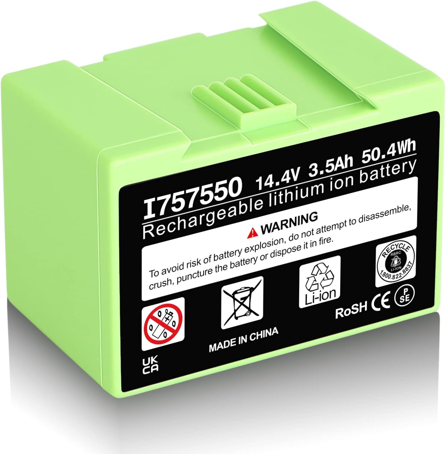 POWITEC Batería de 3500 mAh para iRobot Roomba I7 i7158 i7+ 7150 7550 i3 3150 i3+ 3550 i4 4150 i4+ 4552 i6 Batería de iones de litio de repuesto de