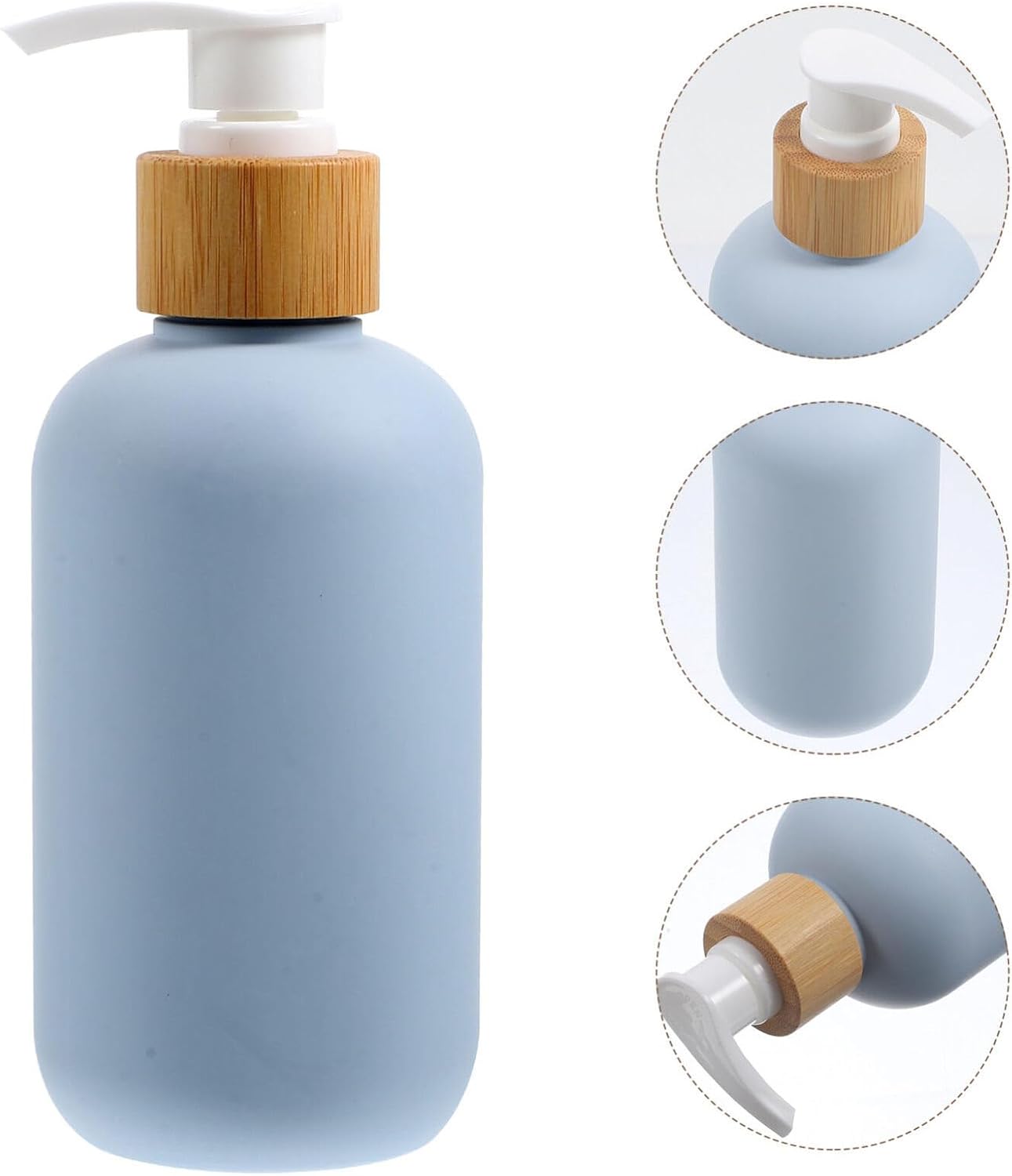 Beaupretty 2 botellas dispensadoras de plástico con bomba de 6.8 fl oz, botellas de champú y acondicionador, contenedor recargable para baño, ducha,