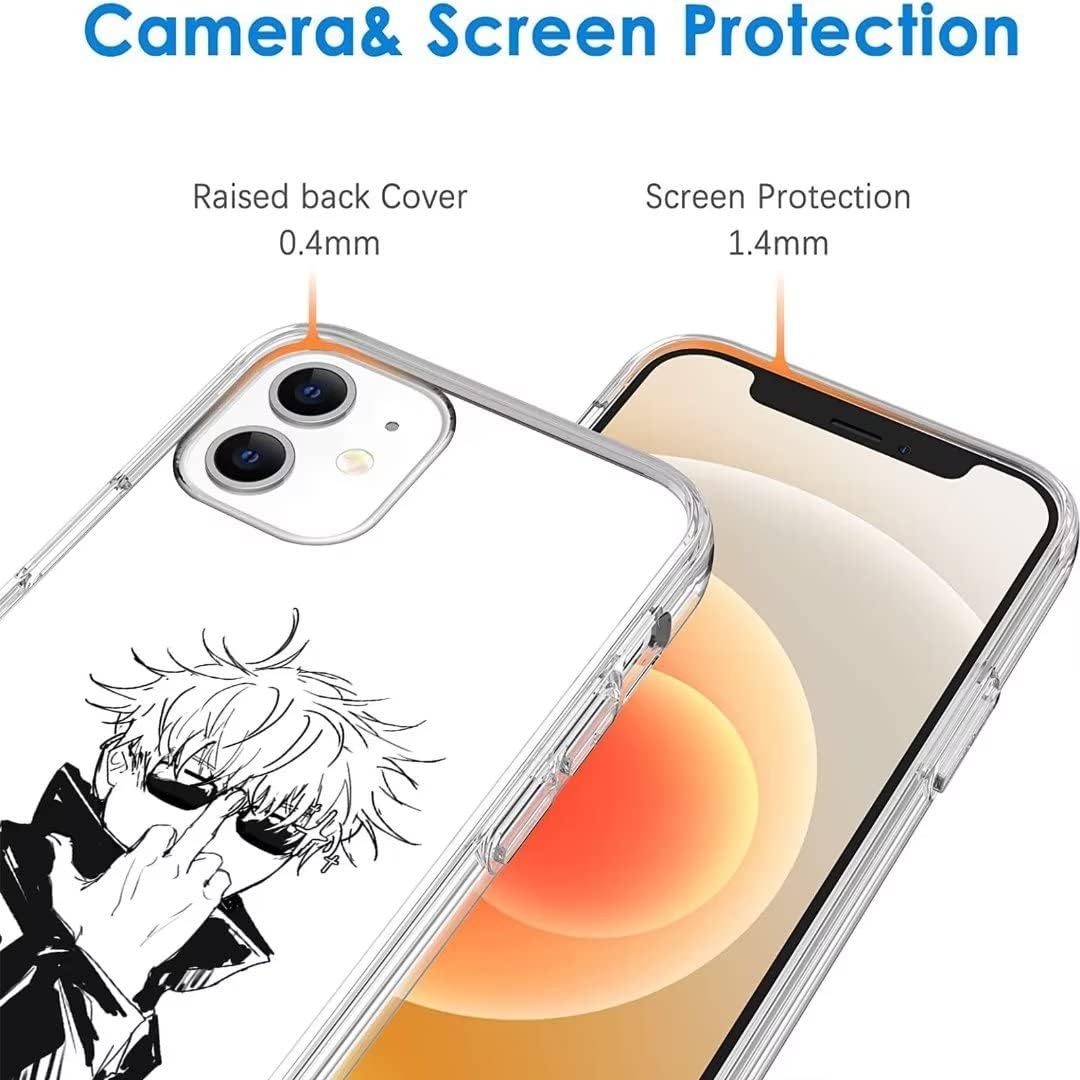 Anime Gojou Awesome Jujutsu – Funda para teléfono compatible con iPhone 13 Pro Max Kaisen, funda de silicona a prueba de golpes