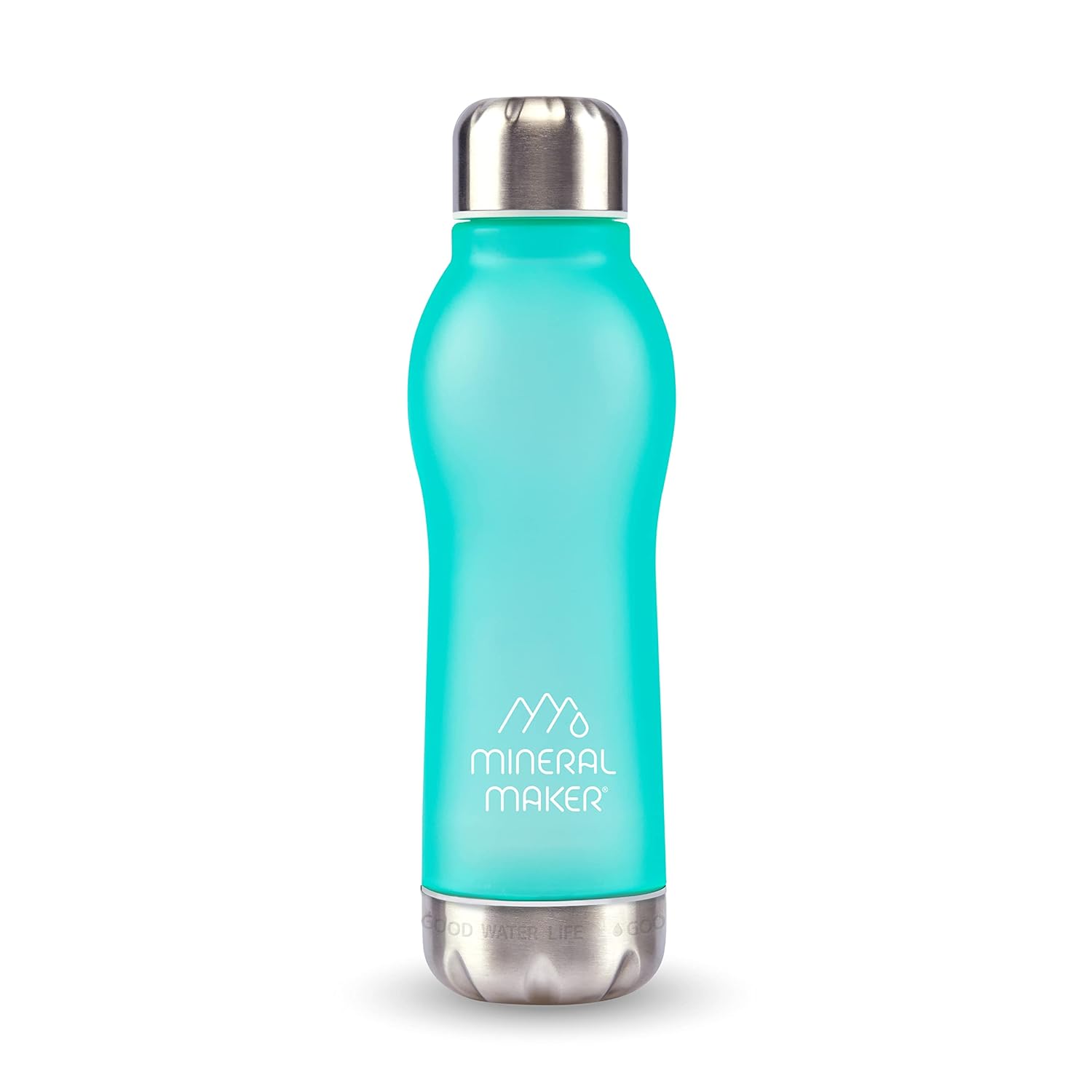 Botella de agua mineral de iones alcalinos mejorada con magnesio, 99.9% de agua pura con pH natural, sin BPA, vaso de Tritan para café, deportes,