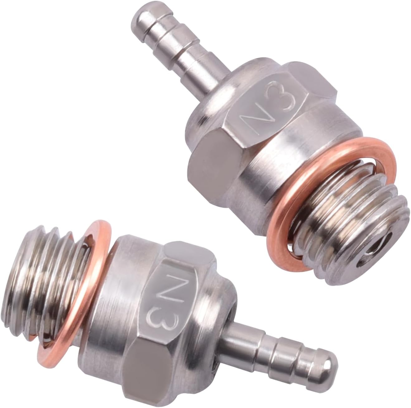 70117 Hot Glow Plug No.3 N3 Spark Nitro Engine Parts Reemplazan OS 8 para Traxxas HPI HSP Kyosho 18 110 RC Car Truck Buggy (paquete de 2)