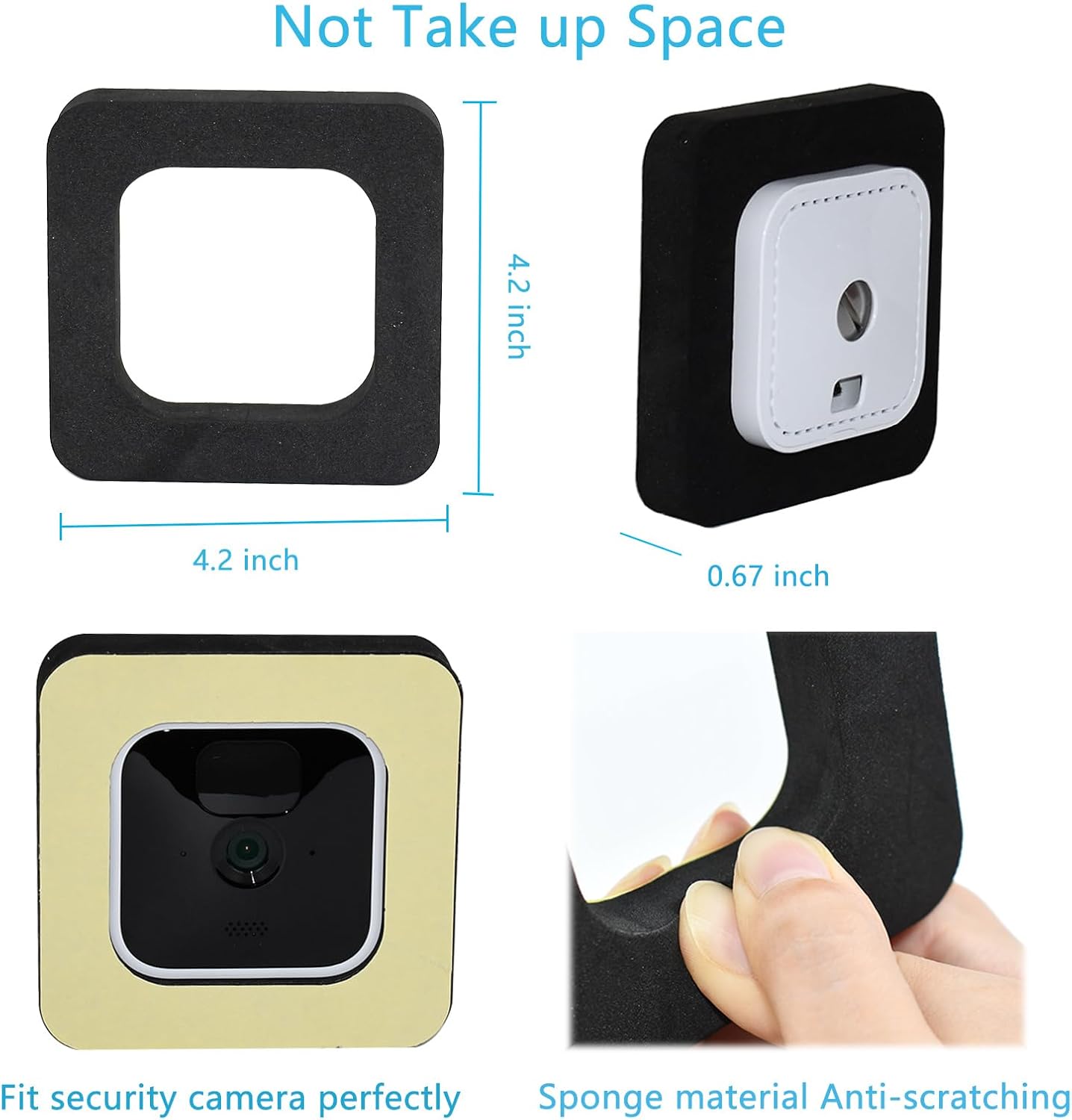 TEKCAM Soporte de ventana compatible con Blink Indoor Blink Outdoor (3 generación), cámara Blink Outdoor 4 (4. generación), paquete de 2 soportes de