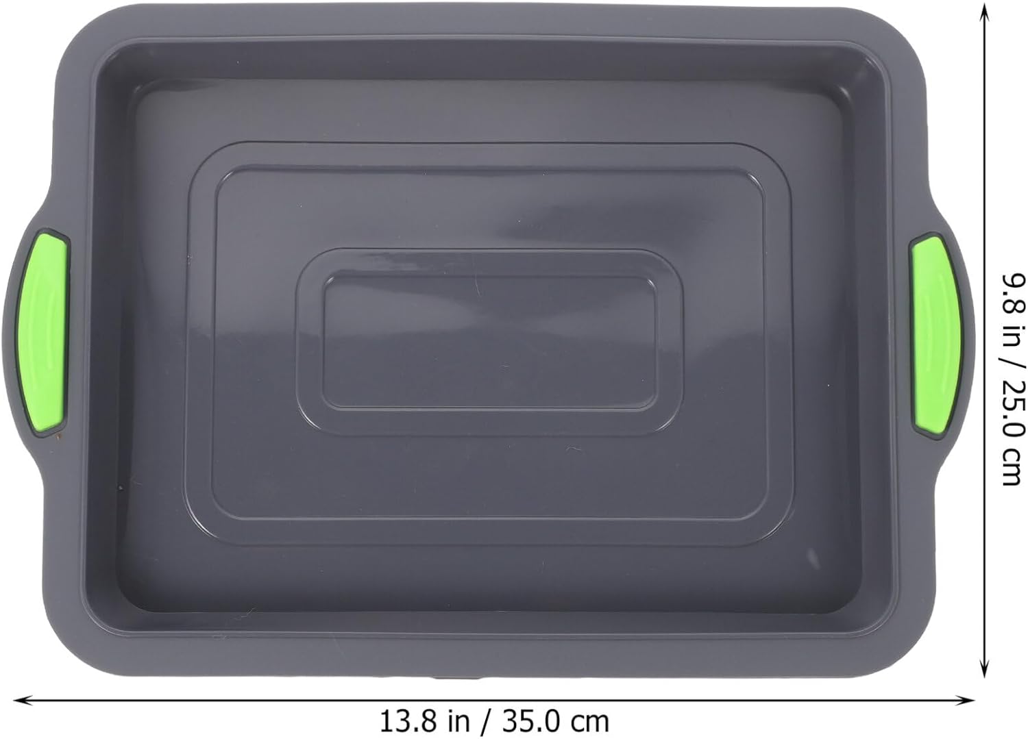 BESTonZON Moldes de silicona para hornear, bandeja para brownies, molde rectangular para tartas, moldes de silicona antiadherentes, bandejas para