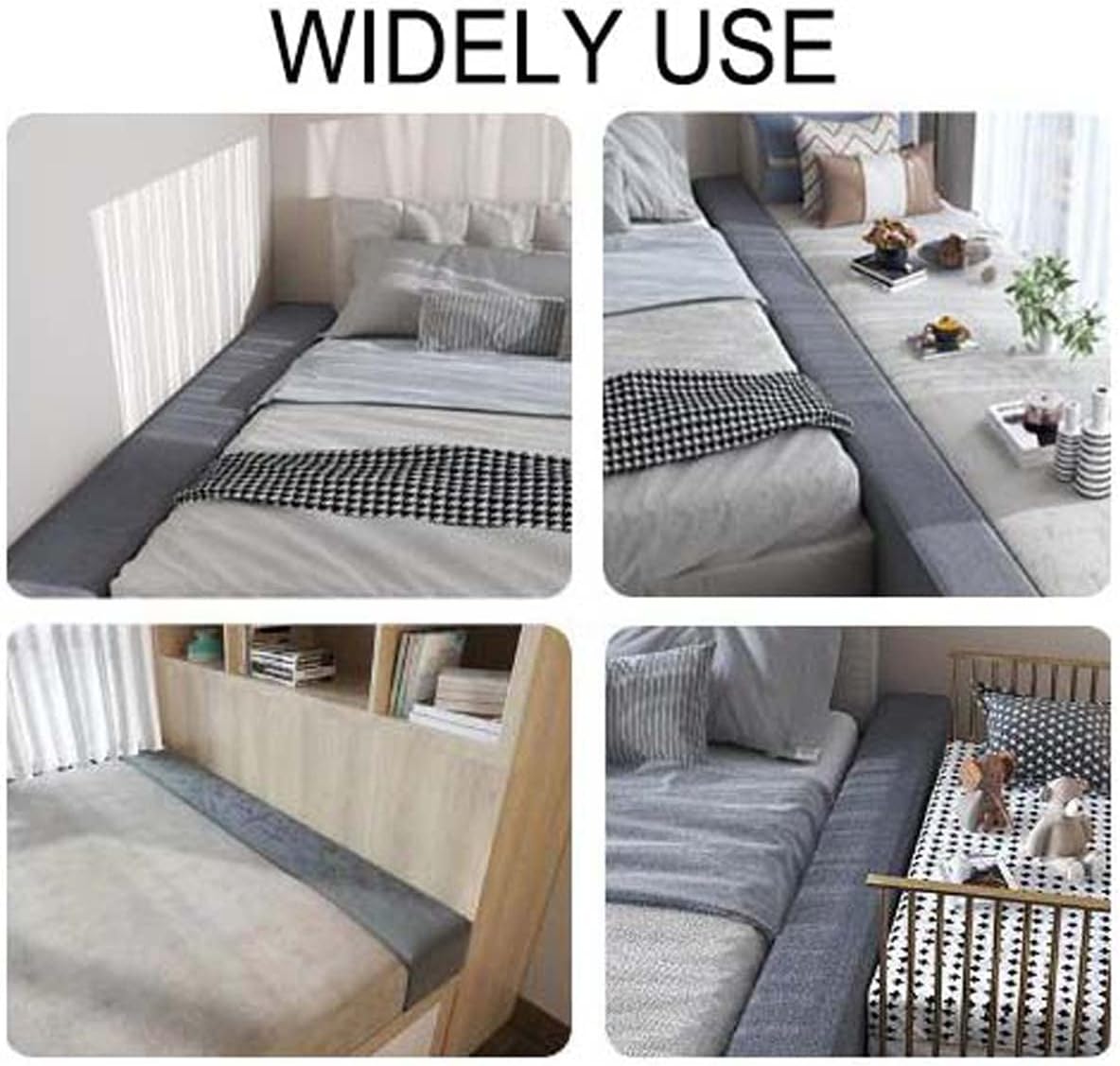 Almohada de cama de tamaño personalizado, relleno de huecos para cabecero, cierra la brecha entre el colchón y la cabecera, cojín de protección para