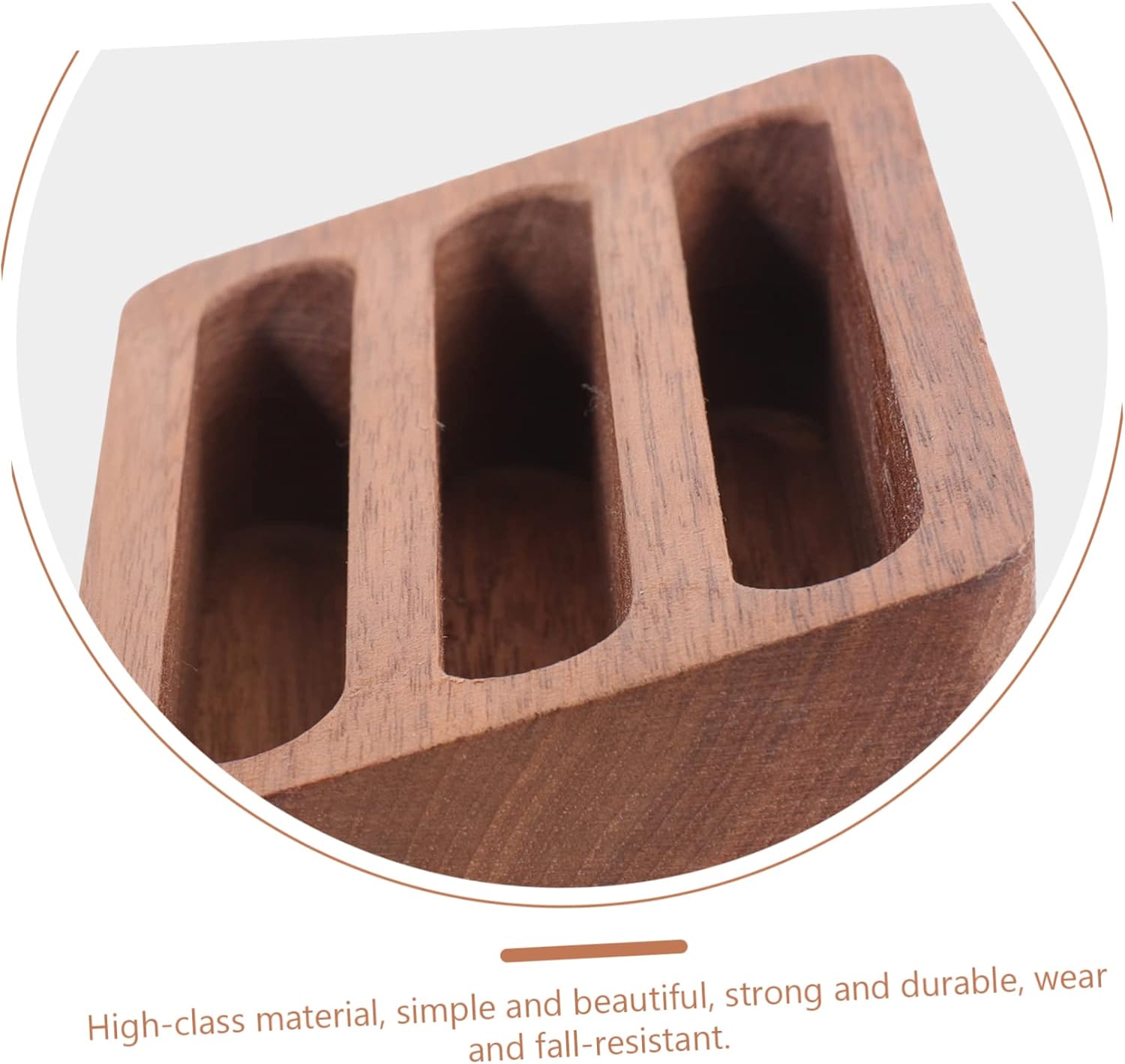 Ciieeo Estuche de madera para tarjetas de visita Soporte de exhibición de negocios, soporte de notas de lugar, soporte de madera, soporte para