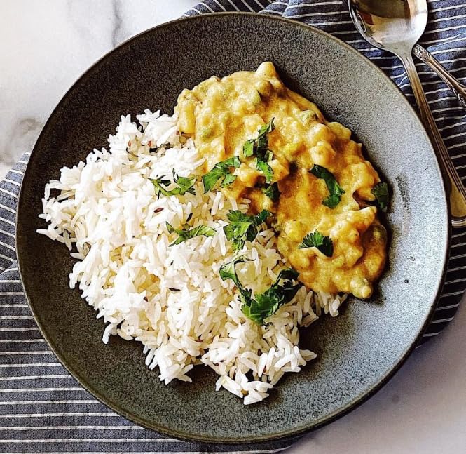 The Cumin Club Paneer Butter Masala – Paquete de curry instantáneo + lados de arroz, comidas vegetarianas listas para comer (paquete de 5 masala de
