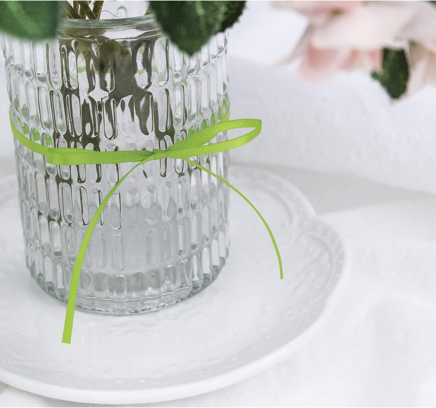 UnionJoy Cinta de 18 de pulgada de 100 yardas, cinta de satén de doble cara sólida para embalaje de regalos de bricolaje, fiestas, flores de boda,