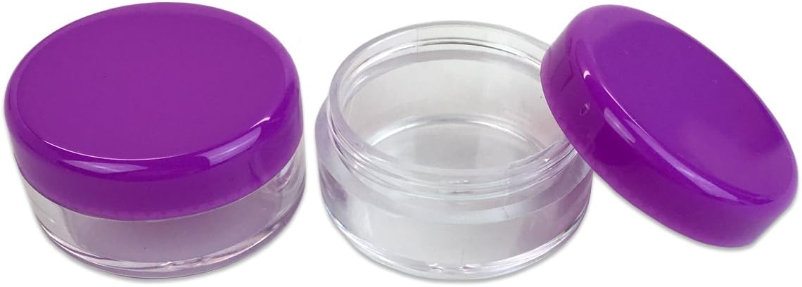 Beauticom – Tarros redondos transparentes para loción, cremas, tónicos, bálsamos labiales, muestras de maquillaje, sin bisfenol A