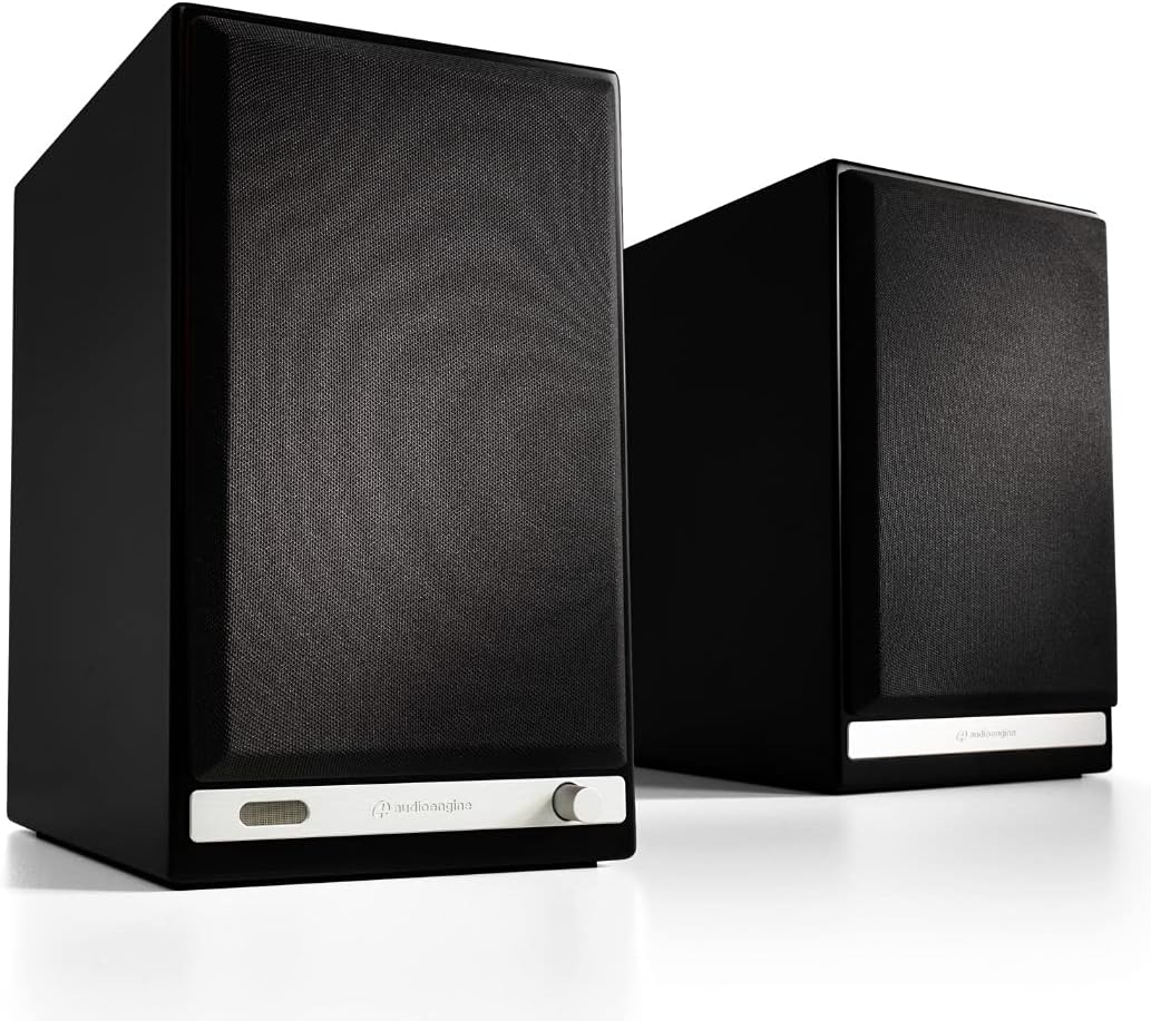 Audioengine Altavoces HD6 Premium para estantería – Altavoces Bluetooth inalámbricos de 150 W – Potente sistema de música en casa – Sistemas de cine