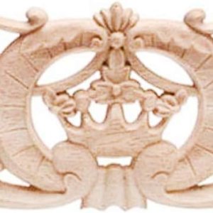 Apliques de madera tallada larga sin pintar, apliques de madera y onlays para muebles (15.75 x 3.94 pulgadas) Apliques de madera tallada larga sin pintar, apliques de madera y onlays para muebles (15.75 x 3.94 pulgadas)