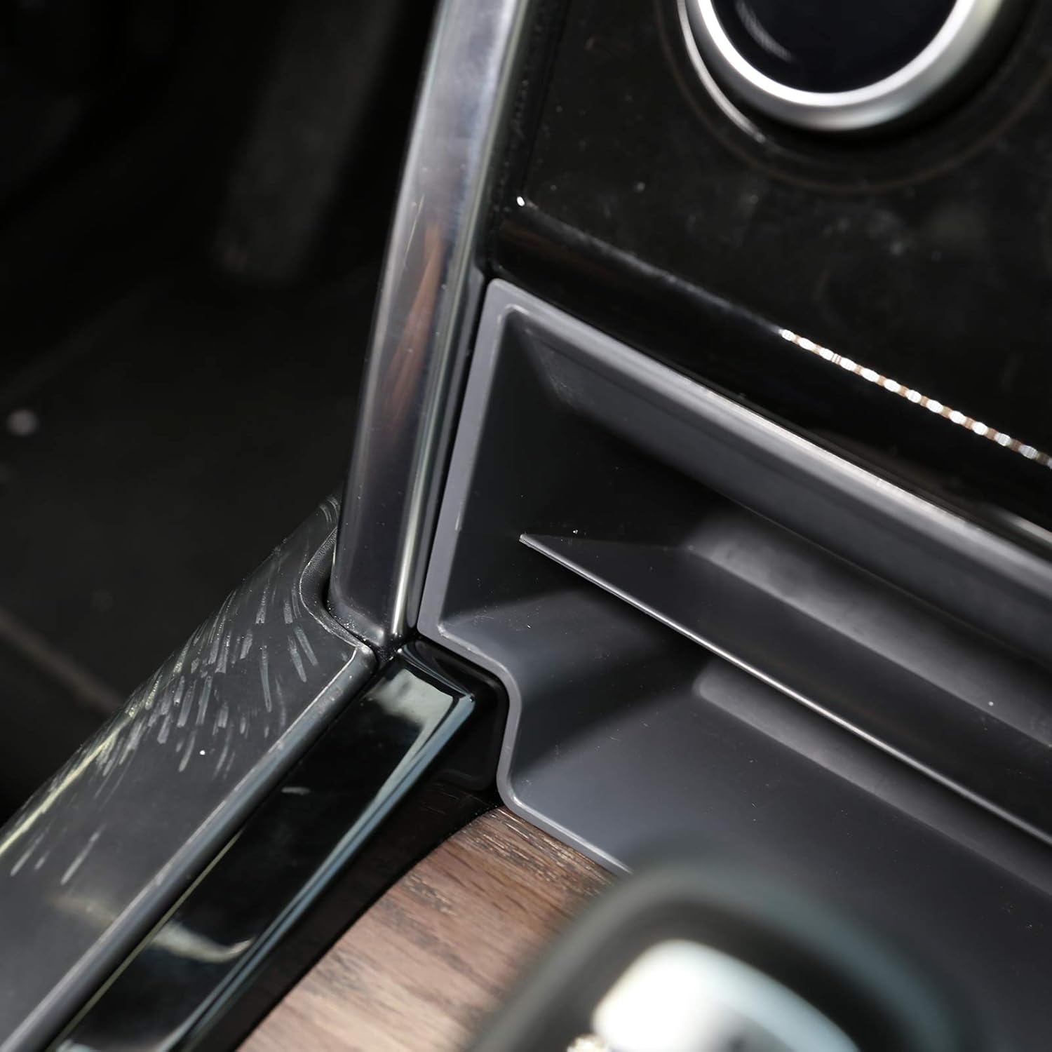 YIWANG plástico ABS para Land Rover Discovery Sport 2019 2020 consola central multifunción caja de almacenamiento teléfono bandeja accesorio