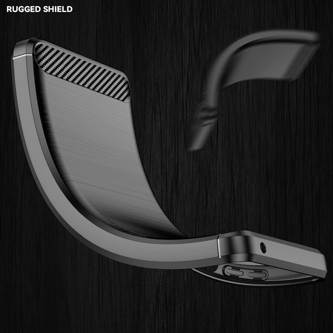 Koarwvc Funda de teléfono para Huawei Y6 2019, Huawei Y6 Pro 2019, Huawei Y6s Case Honor 8A, funda de fibra de carbono a prueba de golpes,
