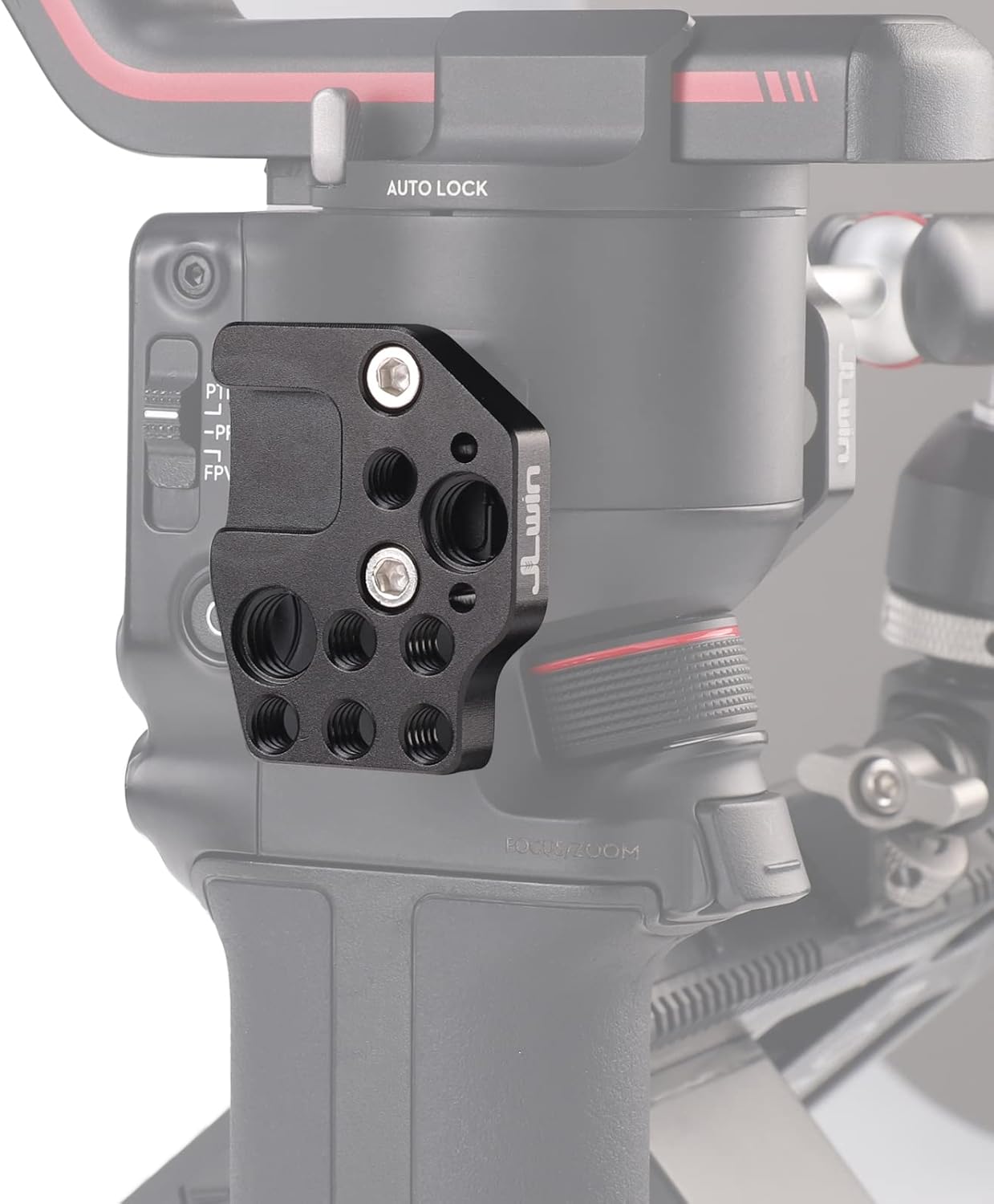 FocusFoto Paquete de 2 soportes de placa de montaje de extensión con zapata fría 14″ 38″ tornillo para DJI Ronin SSCRS2RSC2RS3 PRORS3 MiniRS4 PRO