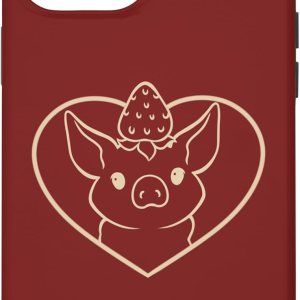 Carcasa para iPhone 13 Pro Max Swine Sow Cute Heart Strawberry Mini Cerdo Carcasa para iPhone 13 Pro Max Swine Sow Cute Heart Strawberry Mini Cerdo