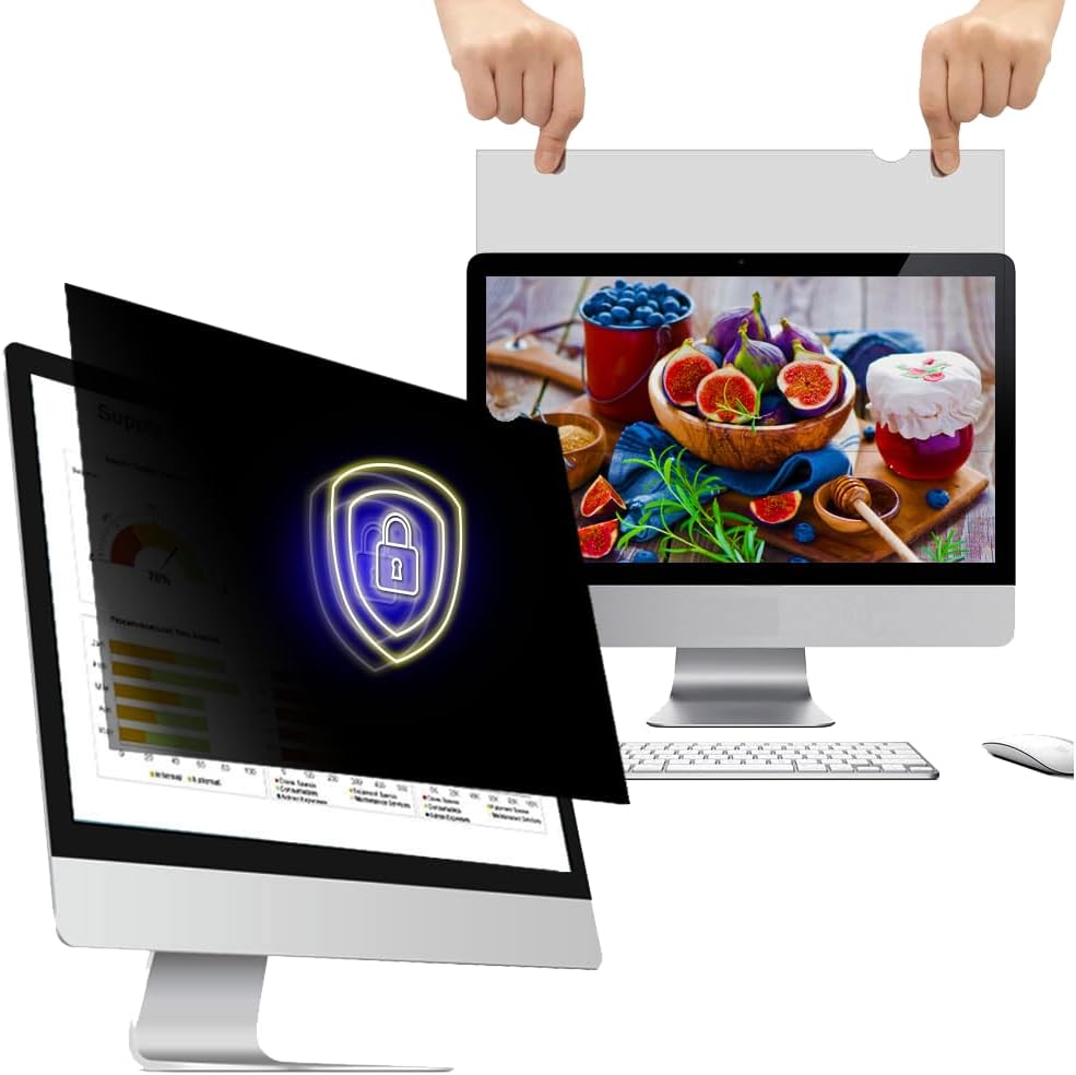 24 pulgadas – Relación de aspecto 169  Filtro de pantalla de privacidad de computadora para monitor de pantalla ancha  Anti-reflejo  Película