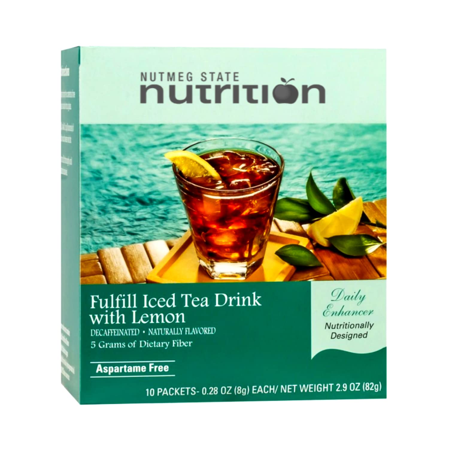 Nutmeg State Nutrition Fulfill – Mezcla de bebida alta en fibra, baja en calorías, sin grasa, descafeinada, sin azúcar, sabor natural, compatible