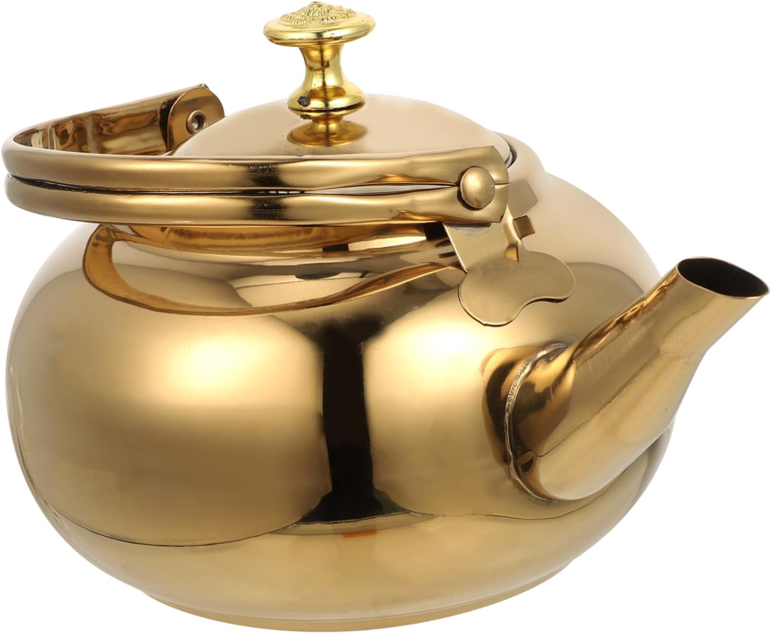 NAMOARLY Exquisita olla de acero inoxidable Hervidor de té Estufa Tetera Hervidor de acero inoxidable Hervidor de agua Estufa Top Silbando Hervidor