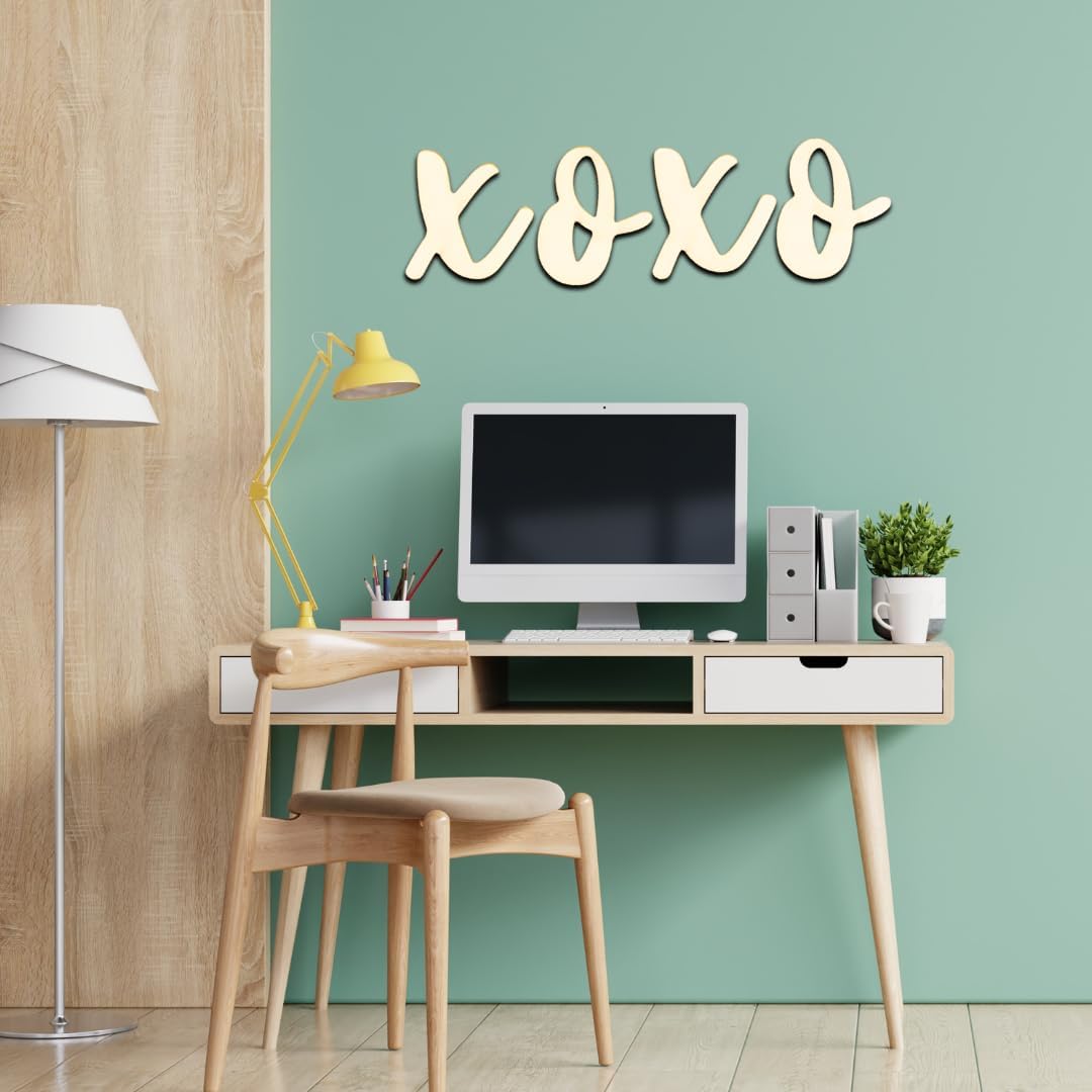 Letras de madera de 2 pulgadas R altas para pintar, letra de día melocotón en blanco sin terminar, alfabetos colgantes de pared de fuente, letras de