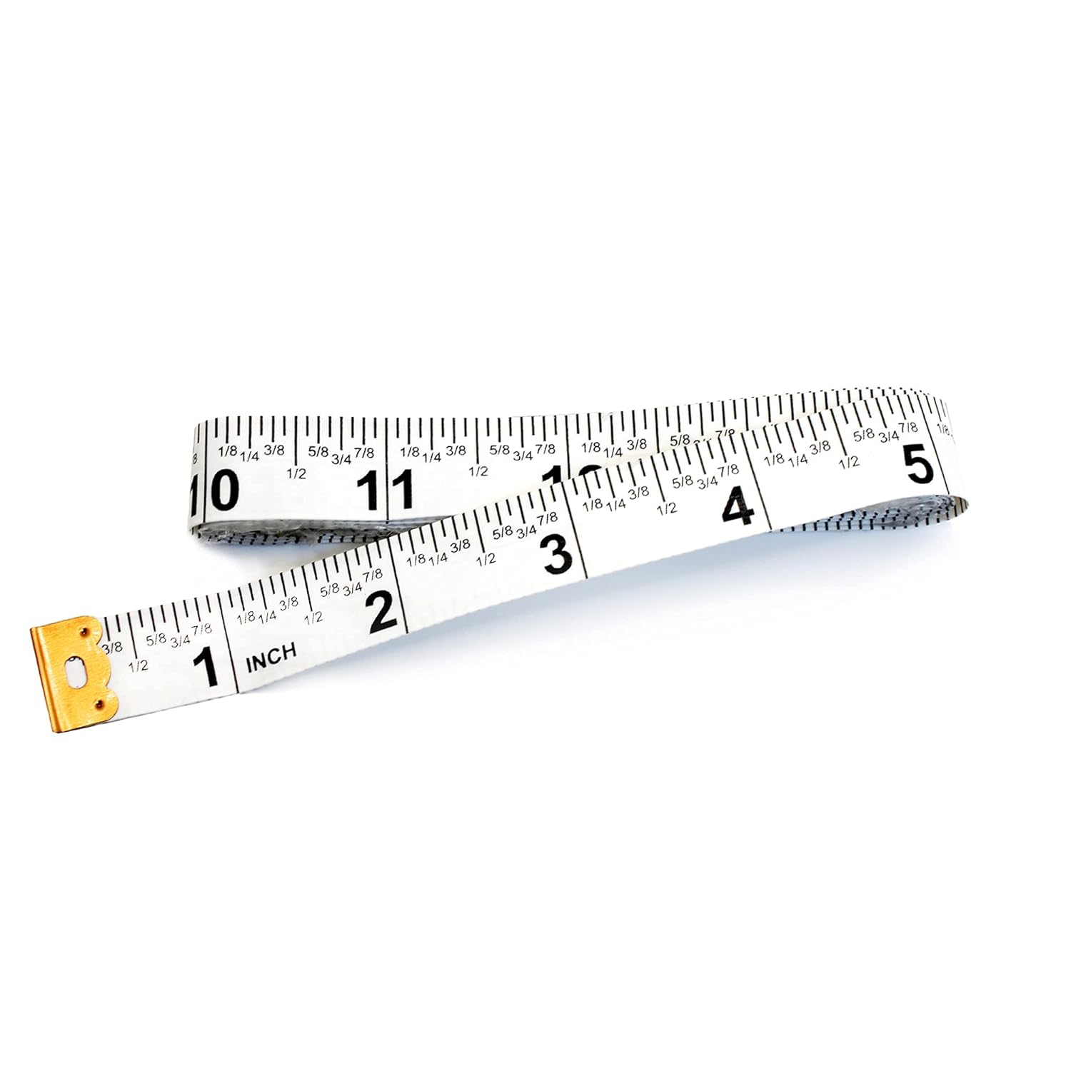 Perfect Measuring Tape Cinta métrica fraccionaria de doble cara de 60 pulgadas y milímetrocentímetro TR-16-frac (60 pulgadas blanca)
