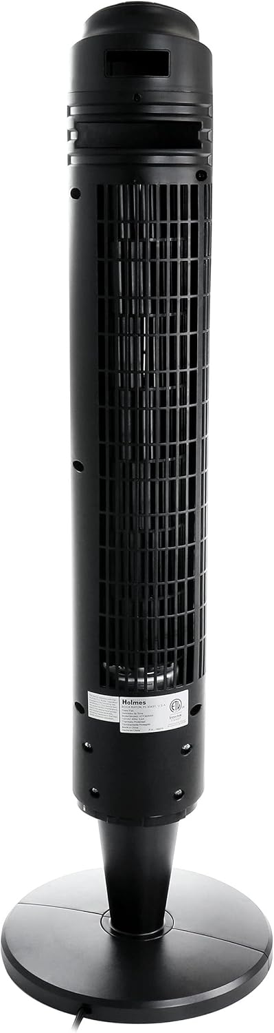Ventilador oscilante de la torre de 36 pulgadas con teledirigido en Ul plástico negro y plateado 10,7 x 5,4 enumerado