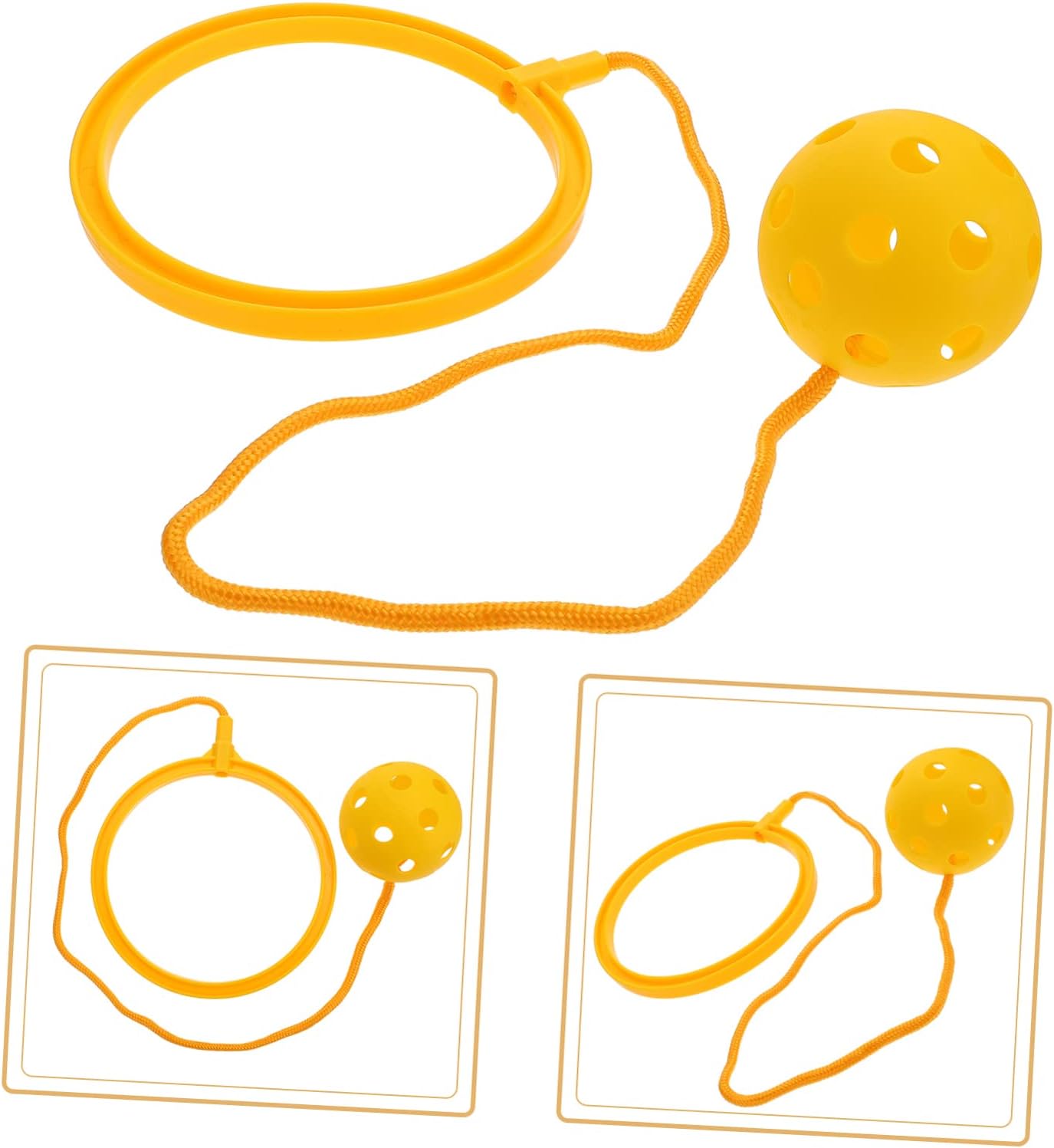 BESPORTBLE Bola que rebota para niños, anillo de juguetes deportivos para niños, cuerda de saltar para interiores, juguetes para niños