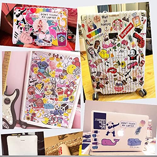 Maseihels 100 calcomanías de dibujos animados para patineta para adolescentes, niños, adultos, calcomanías de vinilo impermeables lindas y