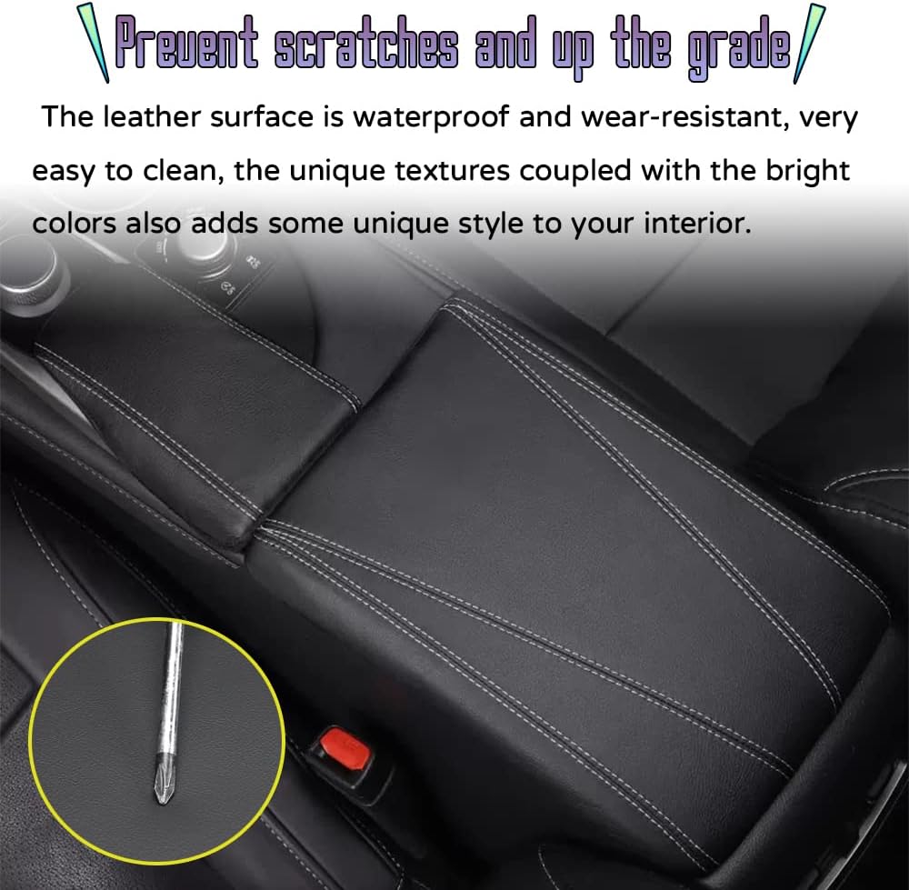 Accesorios interiores personalizados para Lexus RX 350 350L 450h 450hL 2015 2016-2022 cuero sintético consola central reposabrazos caja cubierta