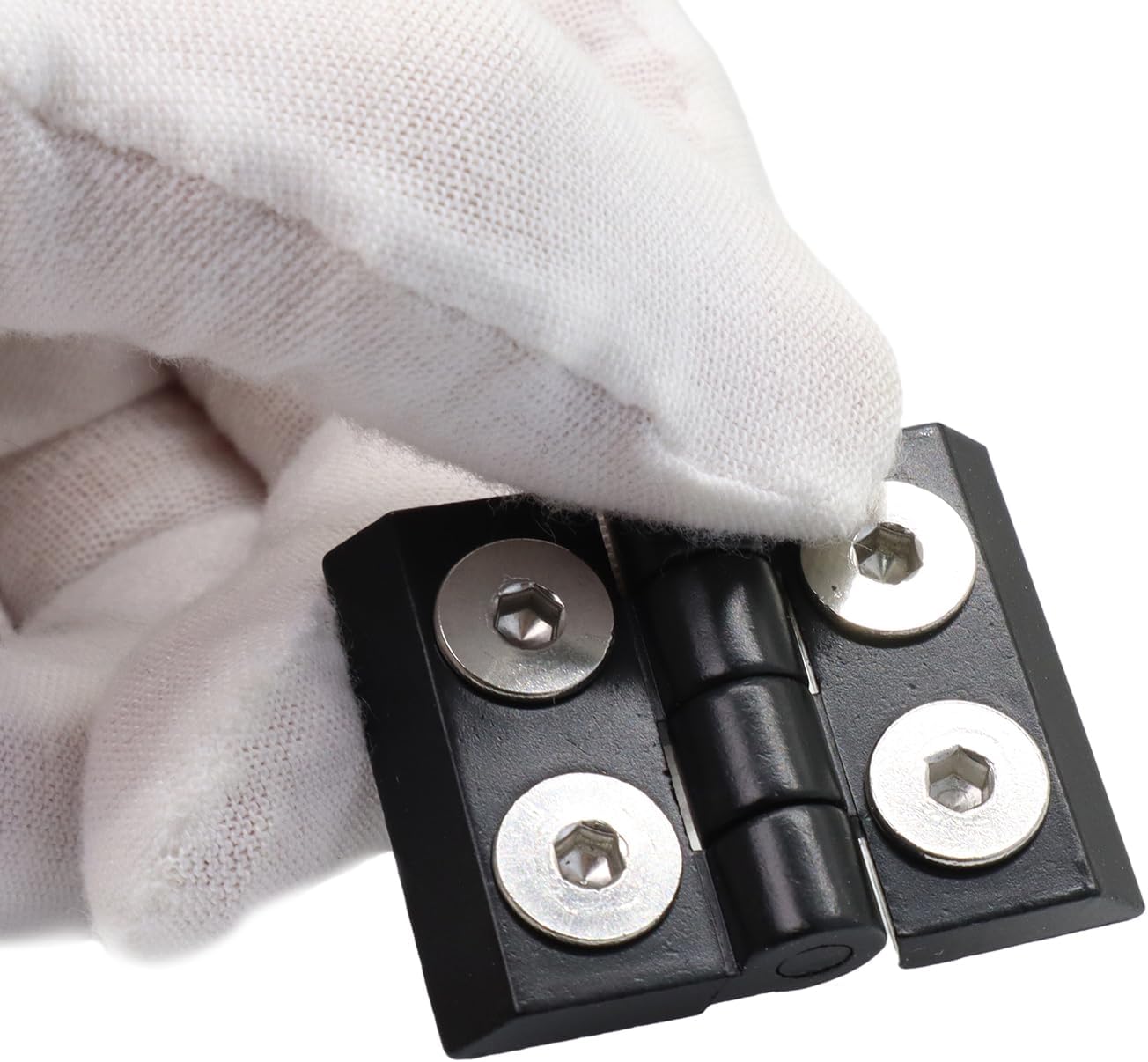 4 bisagras de pivote extruidas serie 2020 para perfil de extrusión de aluminio serie 20, 2 manijas de puerta de aluminio de 3.543 in serie 2020 y