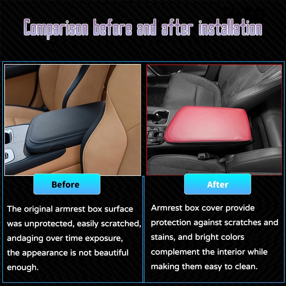 Accesorios interiores personalizados para Lexus RZ 450e NX 250 NX 350 NX 350h NX 450h+ 2022 2023 Funda de cuero para reposabrazos central, cojín