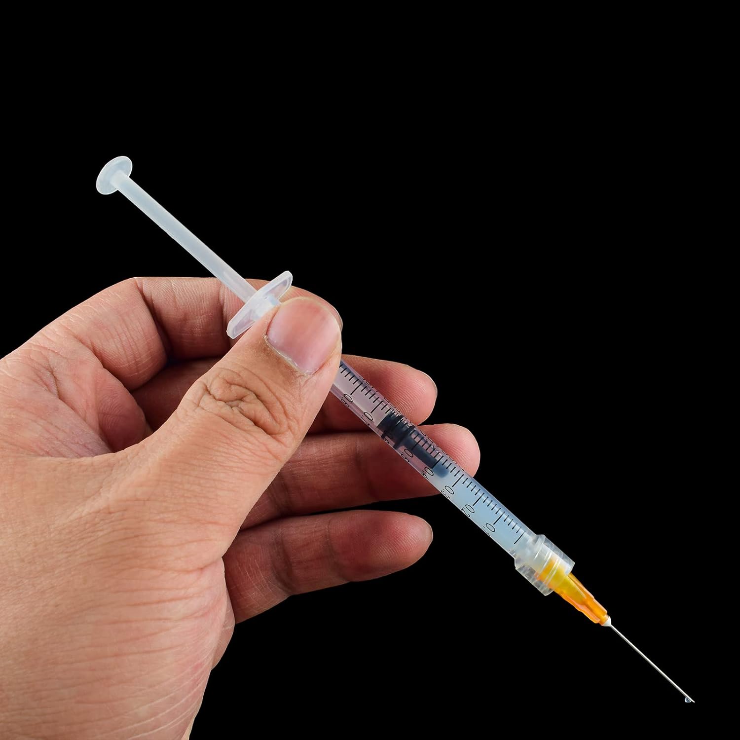 Jeringa de 1 ccml con aguja de 0.88 oz de 1 pulgada, para laboratorios científicos, industrial, medición de líquidos, dispensación, paquete de 20