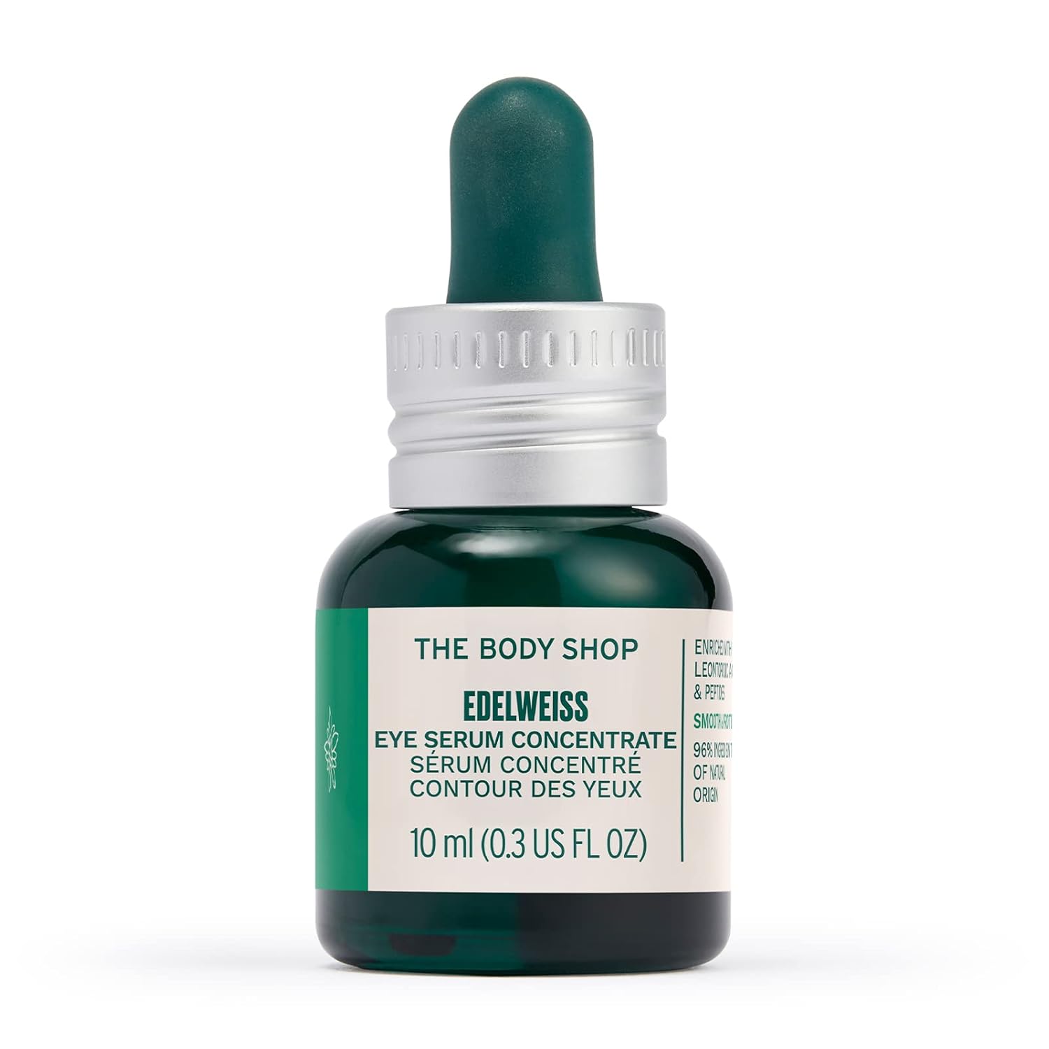 The Body Shop Edelweiss Concentrado de Ojos  Suaviza el área debajo de los ojos  Vegano  0.3 fl oz