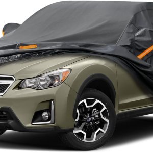 Kayme Funda de auto de 7 capas para SUV, ajuste personalizado para Subaru CrossTrek (2017-2023), impermeable para todo tipo de clima, cubierta Kayme Funda de auto de 7 capas para SUV, ajuste personalizado para Subaru CrossTrek (2017-2023), impermeable para todo tipo de clima, cubierta