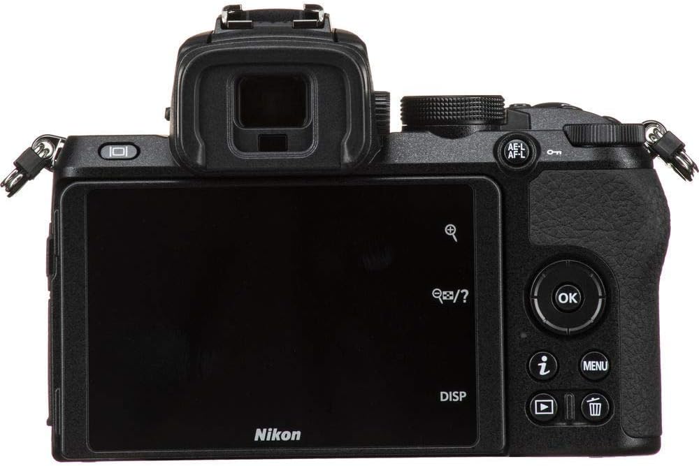 Nikon Cámara digital sin espejo Z 50 (solo cuerpo) (1634) + adaptador de montaje FTZ + 2 baterías EN-EL25 + tarjeta de 64 GB + funda + software