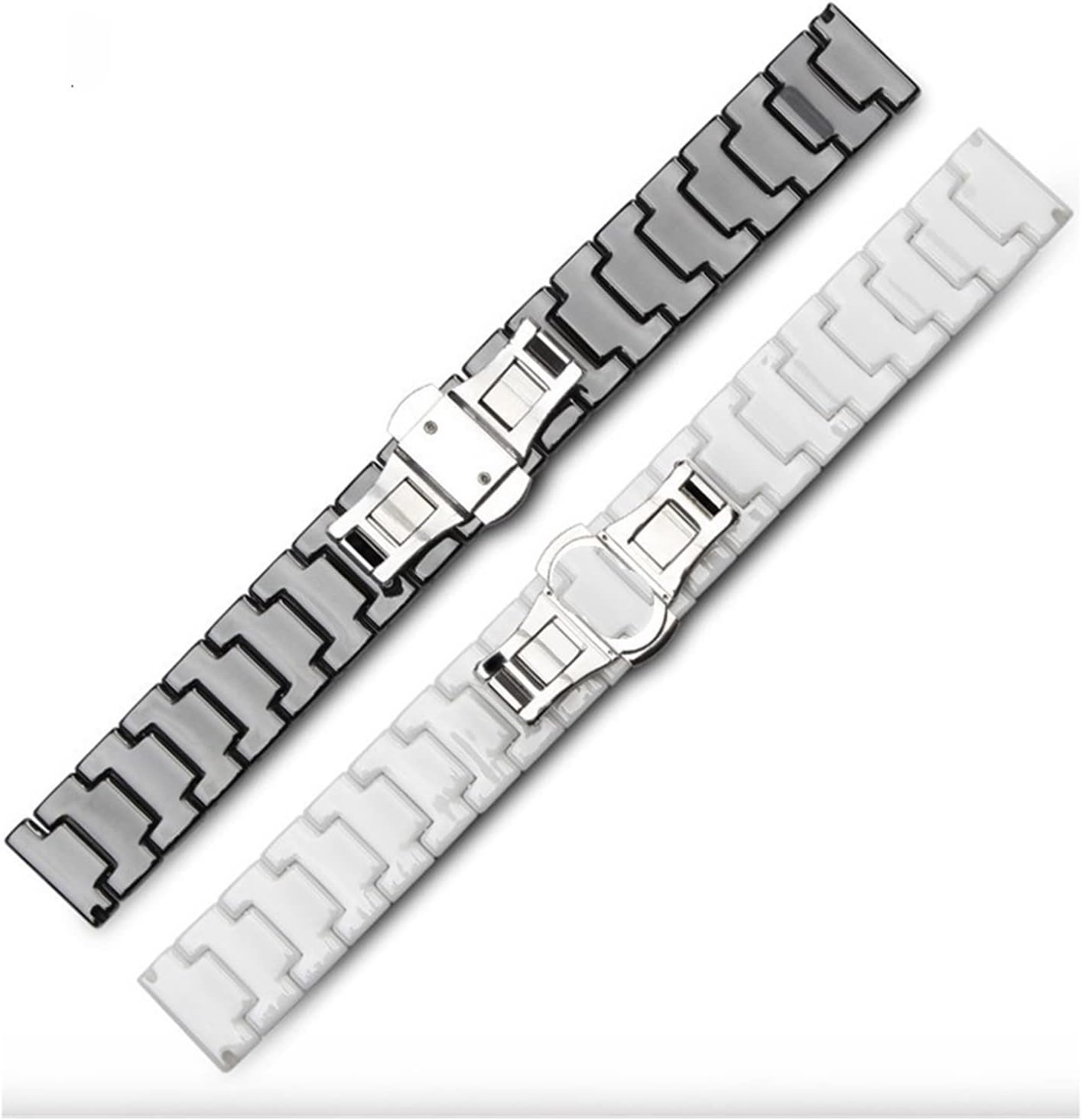 YANLITIAN C01 Ceramic Watch Strap 20mm Compatible With Galaxy Watch 44mm Watchbands Compatible With Samsung Gear S2 S3 14-22mm Suit