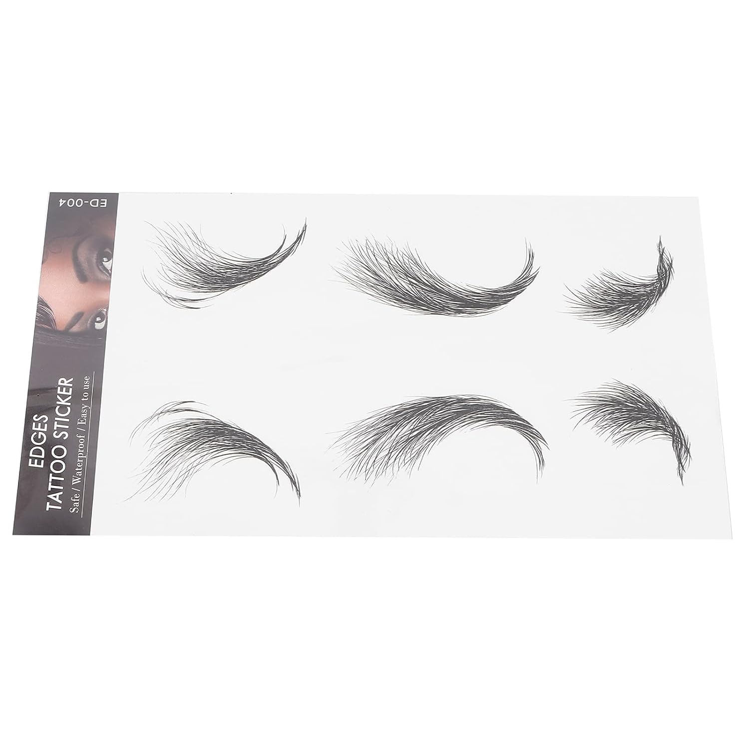 Adhesivo de tatuaje para el cabello, adhesivo temporal para el cabello, calcomanías de línea de cabello, peinados de mujer, tatuaje, tatuaje de