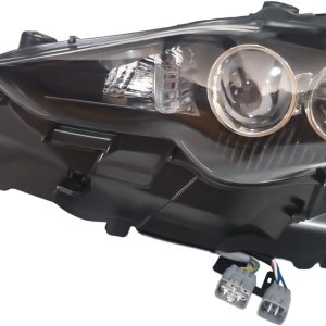 Faro delantero compatible con Lexus IS250 IS350 2014 2015 2016, faros delanteros LED, carcasa negra, lente transparente, lado izquierdo del Faro delantero compatible con Lexus IS250 IS350 2014 2015 2016, faros delanteros LED, carcasa negra, lente transparente, lado izquierdo del