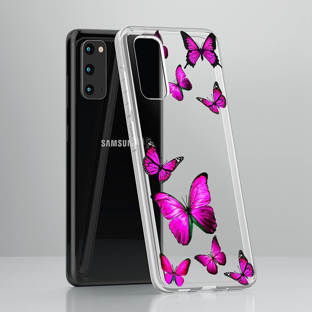 Tothedu Funda de teléfono para Galaxy S20 5G de 6.2 pulgadas (no compatible con S20 FE), Samsung S20 para niñas, transparente, delgada, a prueba de