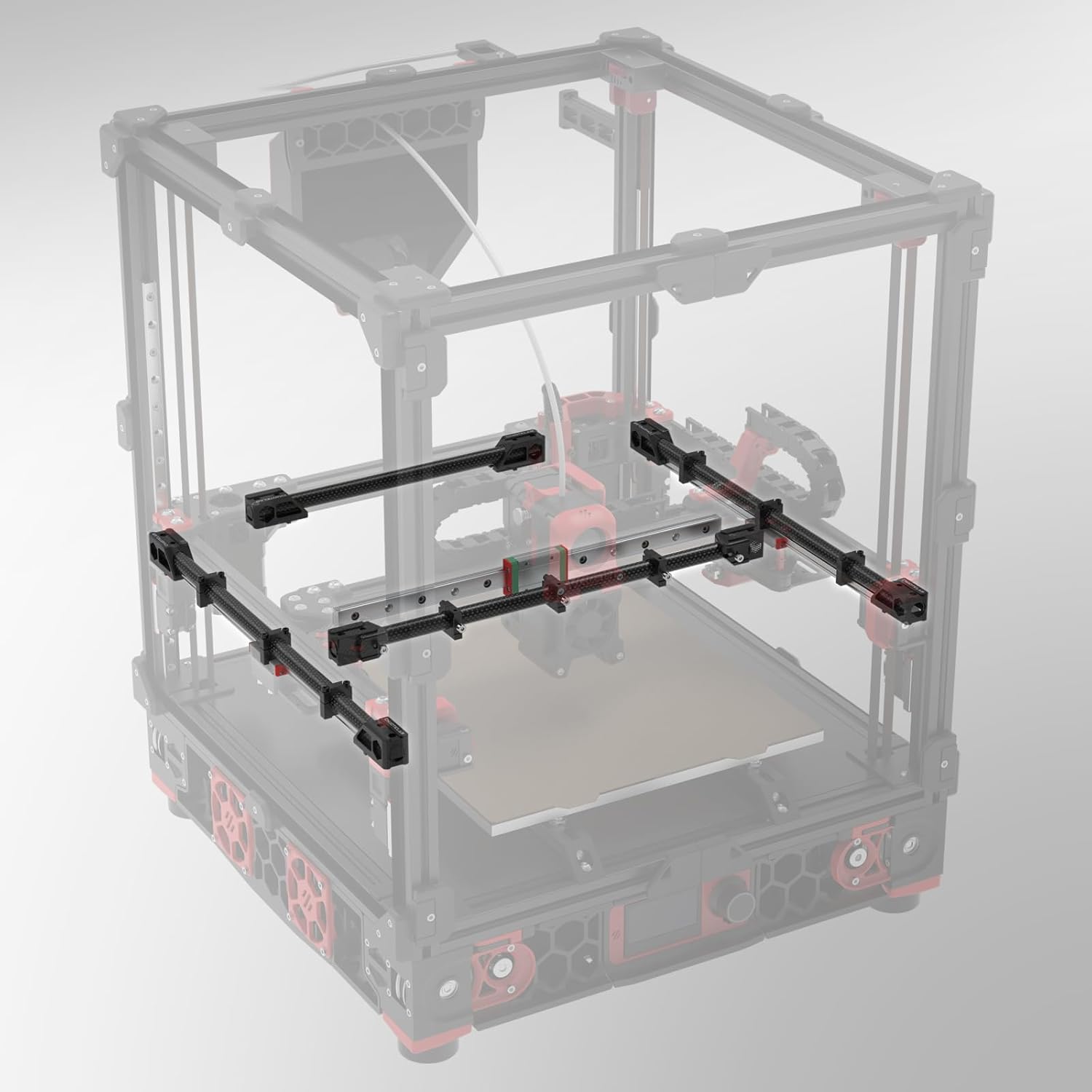 Voron – Juego completo de tubos de fibra de carbono 2.4 R2 + soporte, actualización para kit de marco de impresora 3D Voron2.4, actualización de