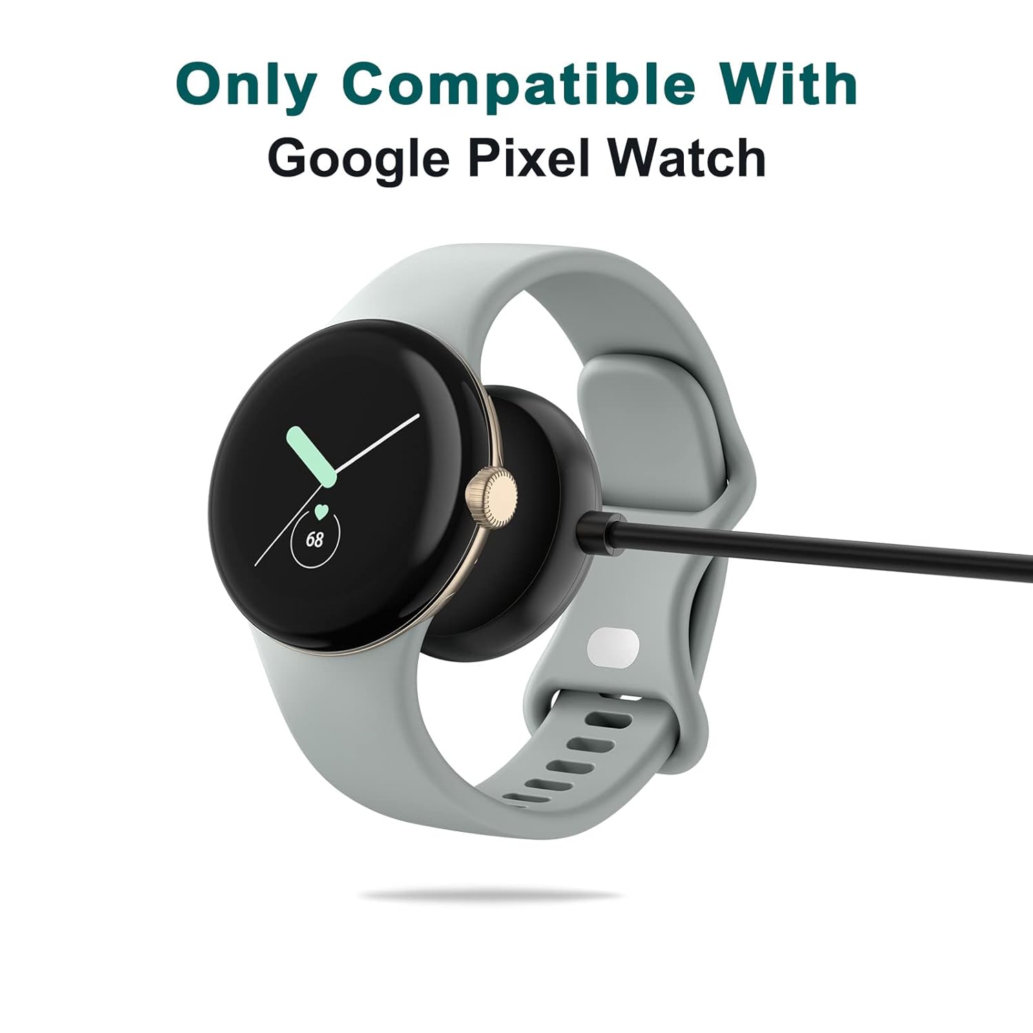 Meliya Cable de carga para cargador de Google Pixel Watch, cargador rápido magnético de repuesto USB tipo C compatible con el cable de carga de