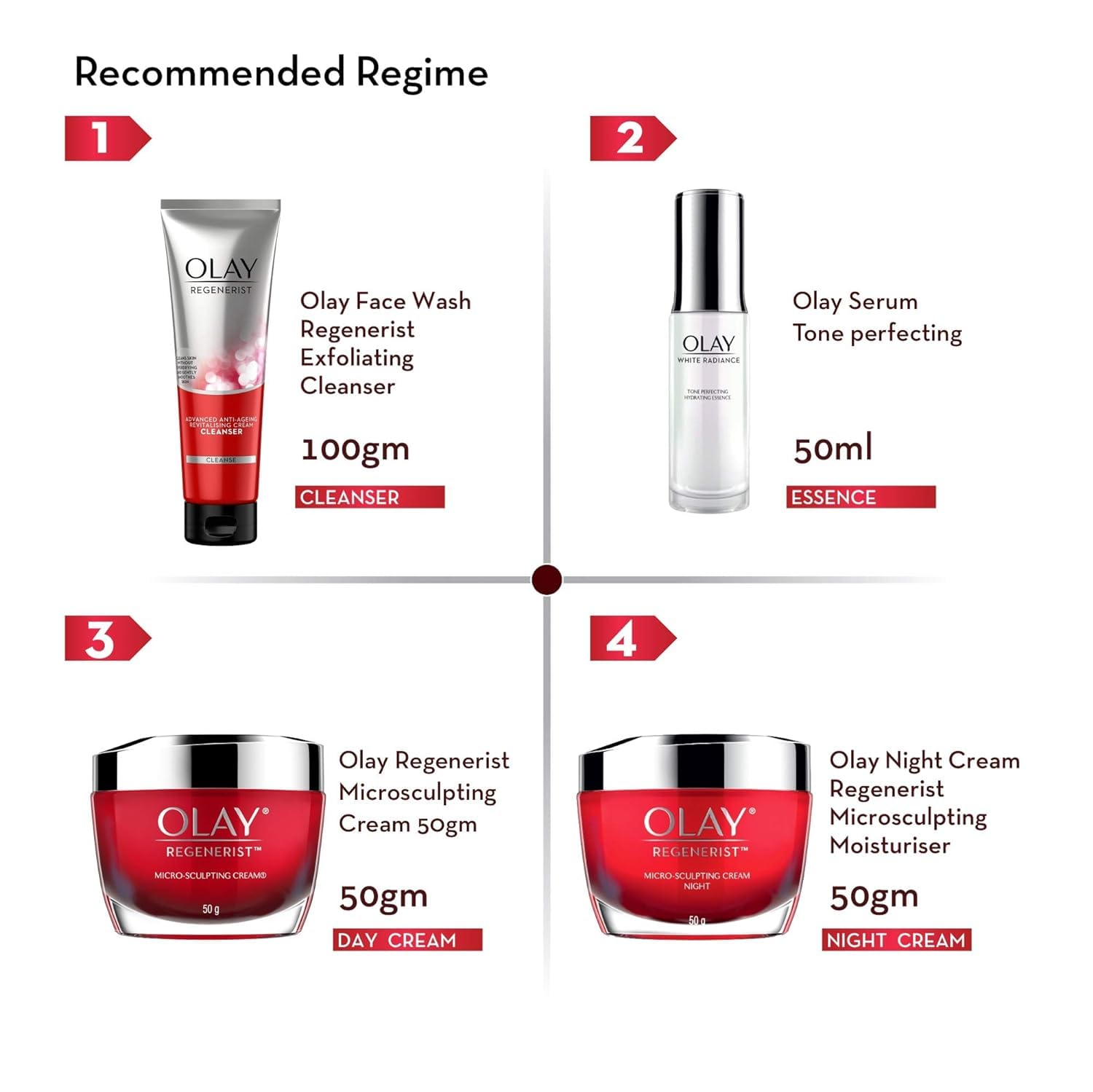O-lay Regenerist Micosculpting Crema de día  Piel hidratada, regordeta y hinchable  Con ácido hialurónico, niacinamida y péptidos  Piel normal,