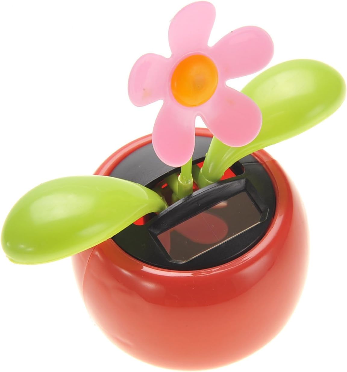 PowerTRC Flor bailarina con energía solar  Juguete de regalo de decoración de escritorio, ventana o automóvil  No requiere baterías  Divertida flor