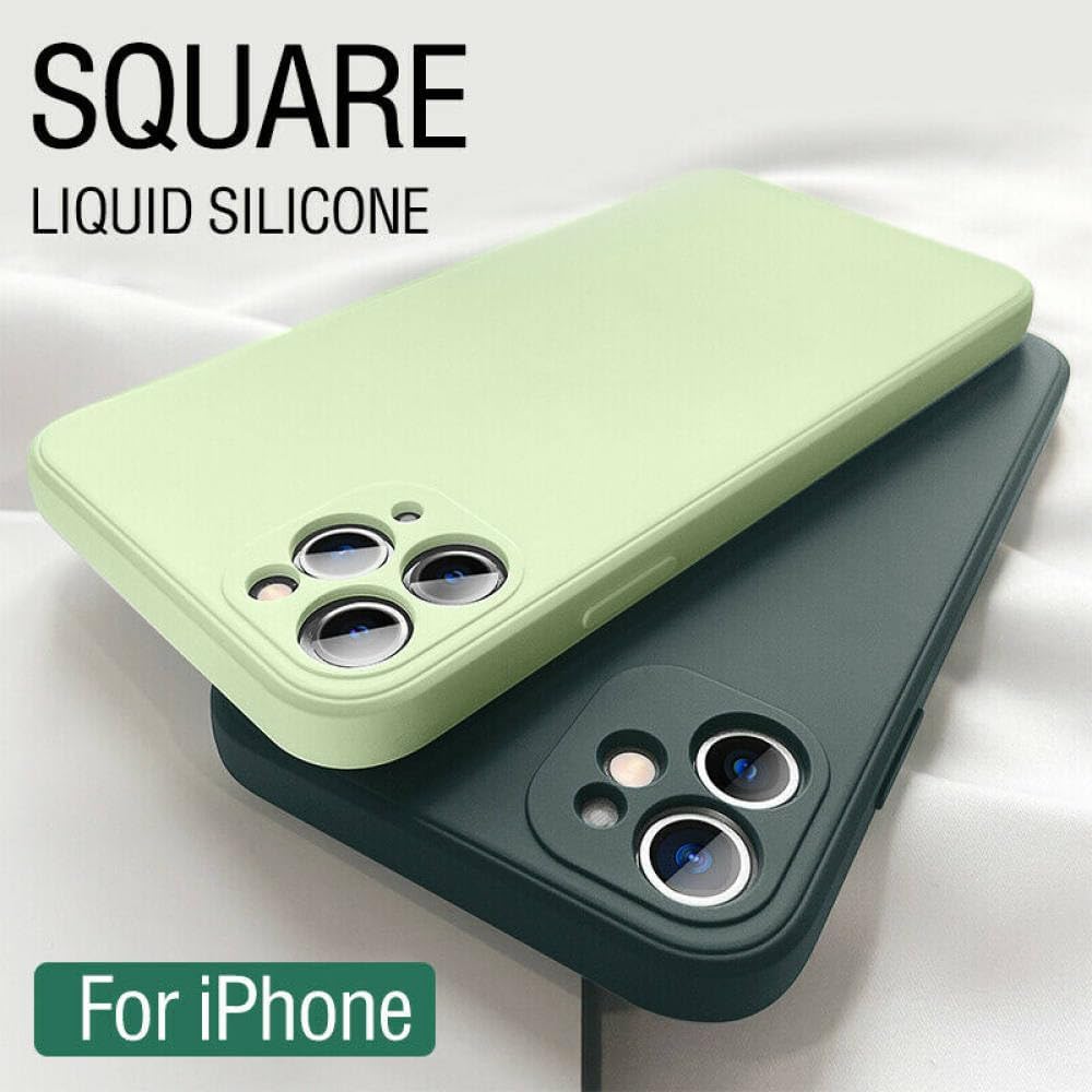 Funda cuadrada de silicona líquida para Xiaomi Redmi Note 5 5A 6 7 8 8T 9 9S 9T 10 10S 10T Pro Max Soft Thin Candy Colors Cover Cover Púrpura, para