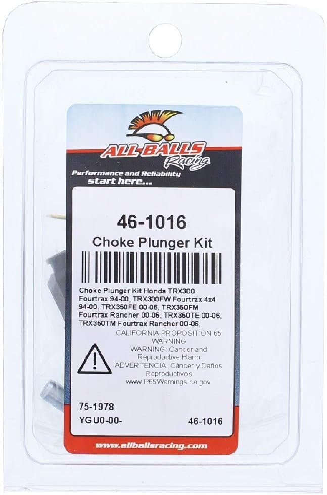 All Balls Kit de émbolo de estrangulador 46-1016 compatible conrepuesto para Honda TRX350FM Fourtrax Rancher 2000-2006, TRX350TE 2000-2006, TRX350TM