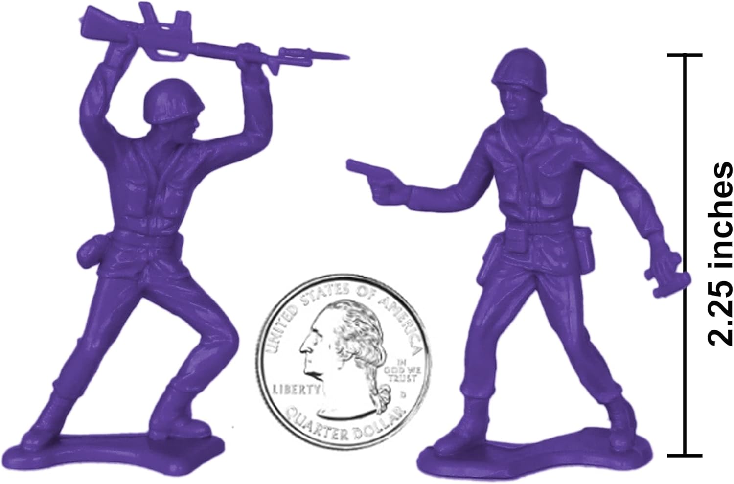 TimMee – Figuras de soldado de juguete de plástico para hombre, 48 piezas, hechas en Estados Unidos