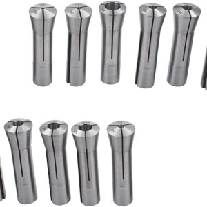 Findmall Juego de 11 pinzas de precisión R8 de 18 a 34 pulgadas, soporte para portabrocas de fresado, 716 pulgadas – 20 hilos de barra de tracción Findmall Juego de 11 pinzas de precisión R8 de 18 a 34 pulgadas, soporte para portabrocas de fresado, 716 pulgadas – 20 hilos de barra de tracción