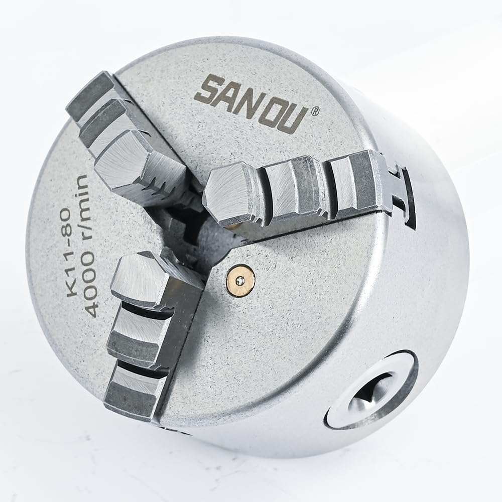 Mini torno Chuck 3.150 in 3 mandíbula auto centrado Chuck K11-80 SAN OU Manual Metal Torno Chuck 3 ” para mini torno