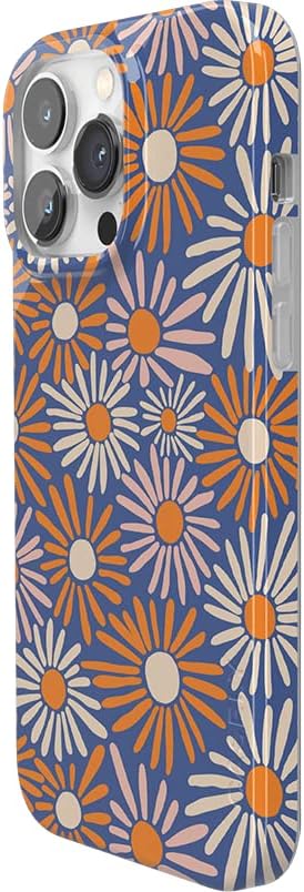 Casely Funda para iPhone 13 Pro  Compatible con MagSafe  Spring Forward  Funda para teléfono con diseño floral de margaritas