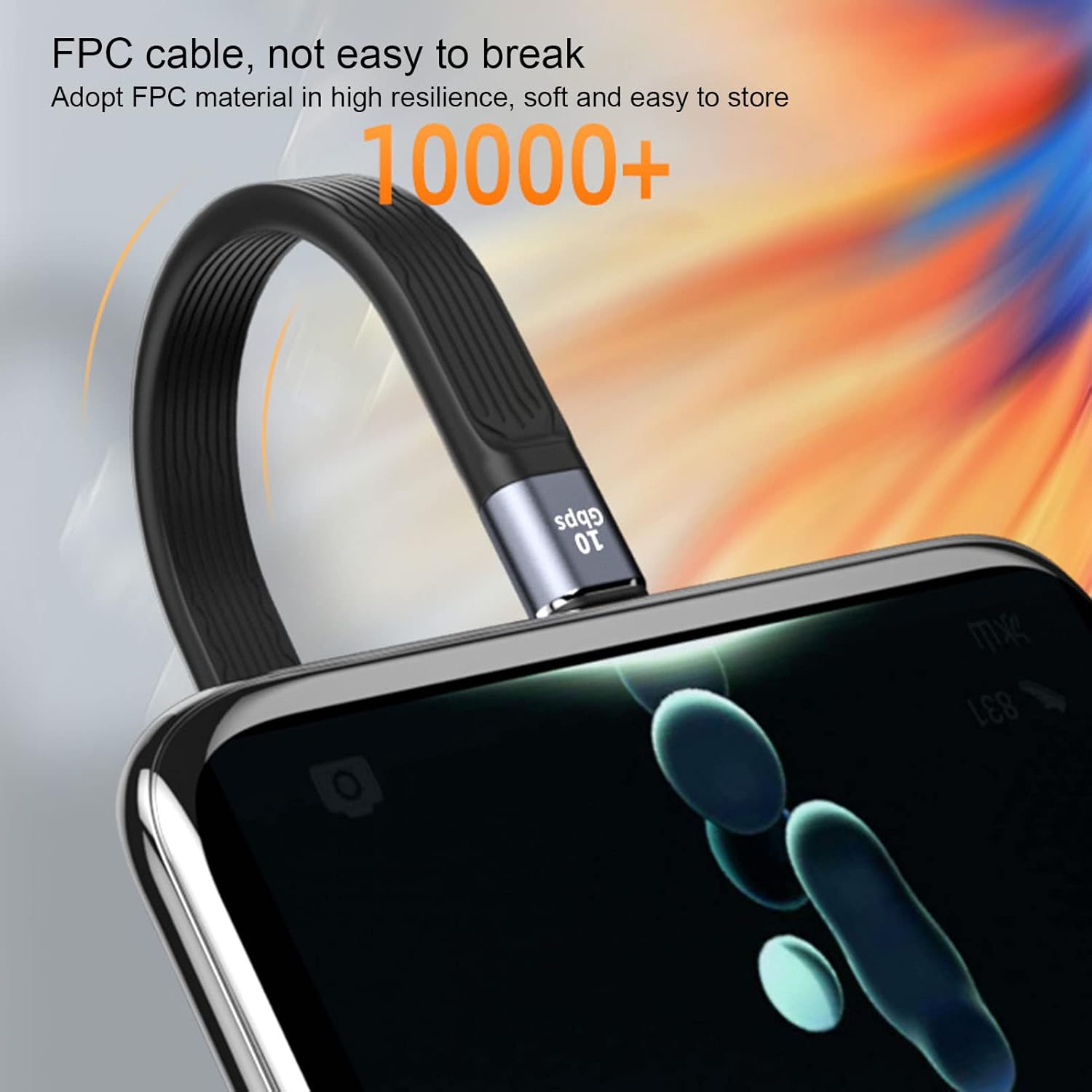 Diyeeni PD 100W Fast Charging USB C to USB C Cable, 4K 60HZ Fast Transmission, Metal Material for Phone Charge