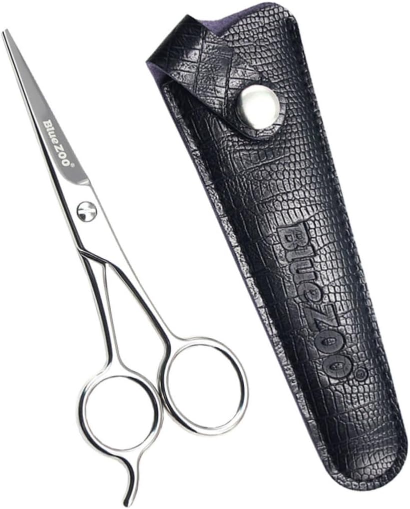 FRCOLOR 2 unids peluquero herramientas de afeitado Tijeras curvadas Tijeras de pelo de oreja Tijeras de cejas Tijeras redondeadas Tijeras Tijeras de